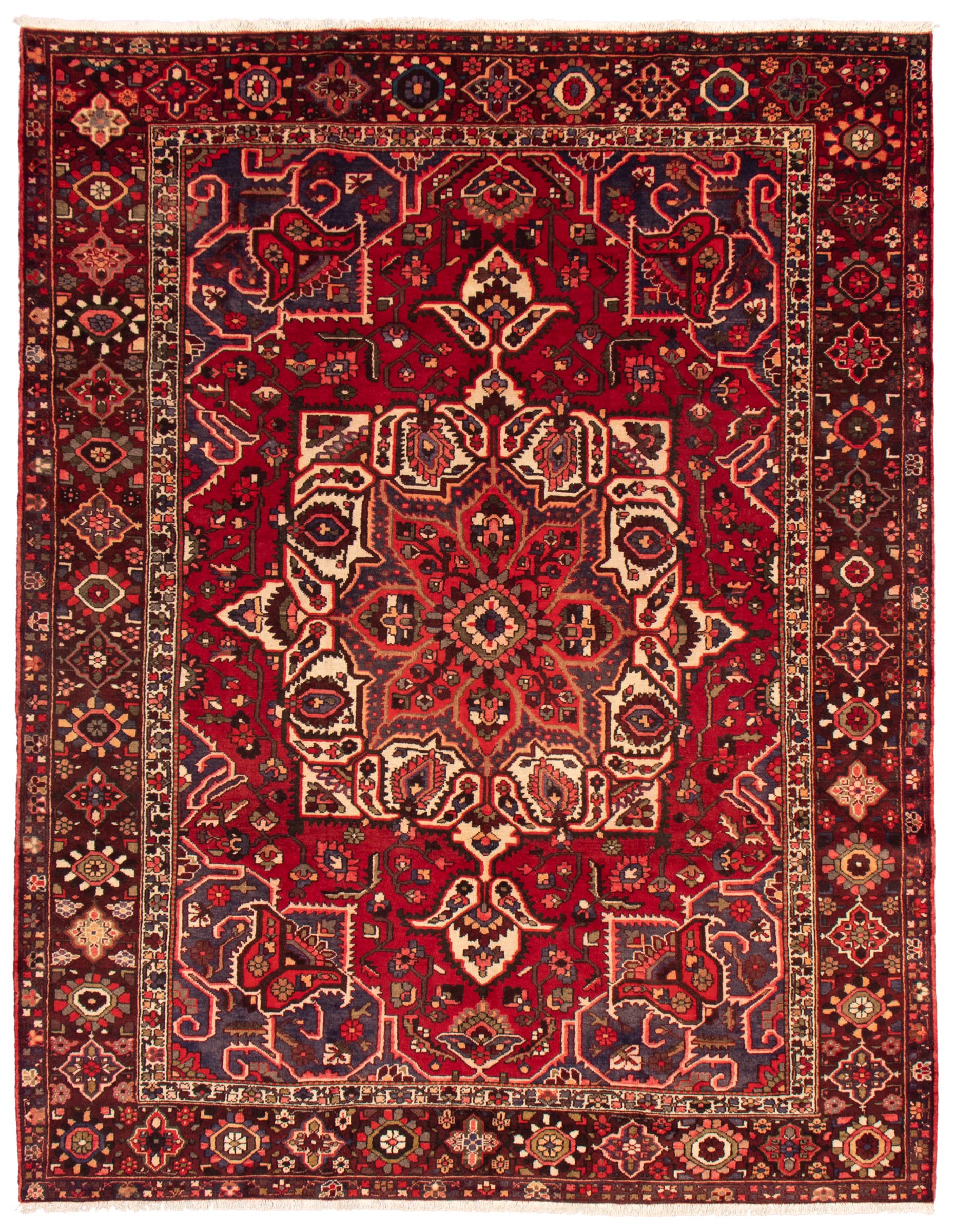 Persian Bakhtiari 9'7" x 13'0" Hand-knotted Wool Rug 