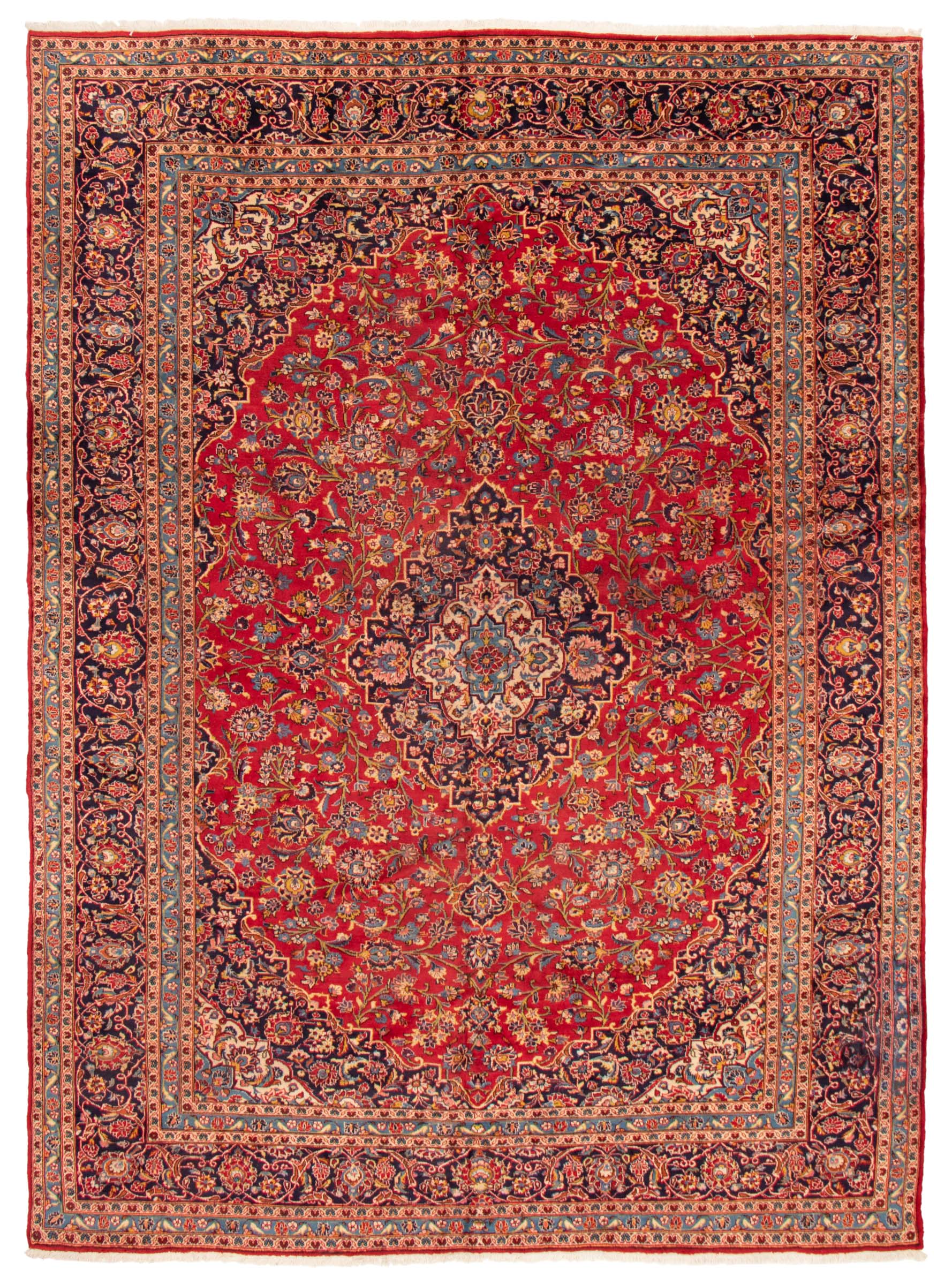 Persian Revival 9'10" x 13'4" Hand-knotted Wool Rug 