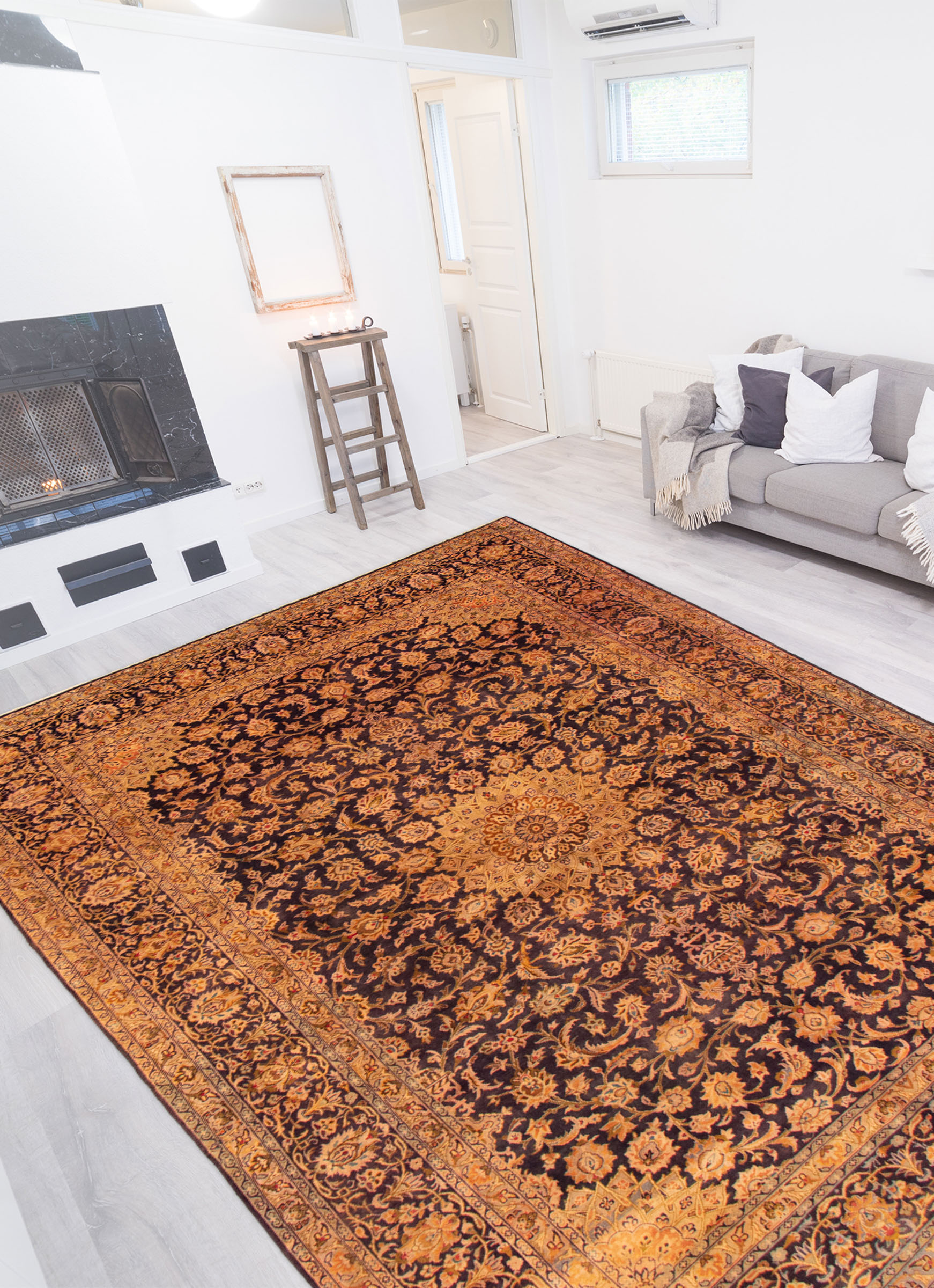Persian Revival 8'2" x 11'10" Hand-knotted Wool Rug 