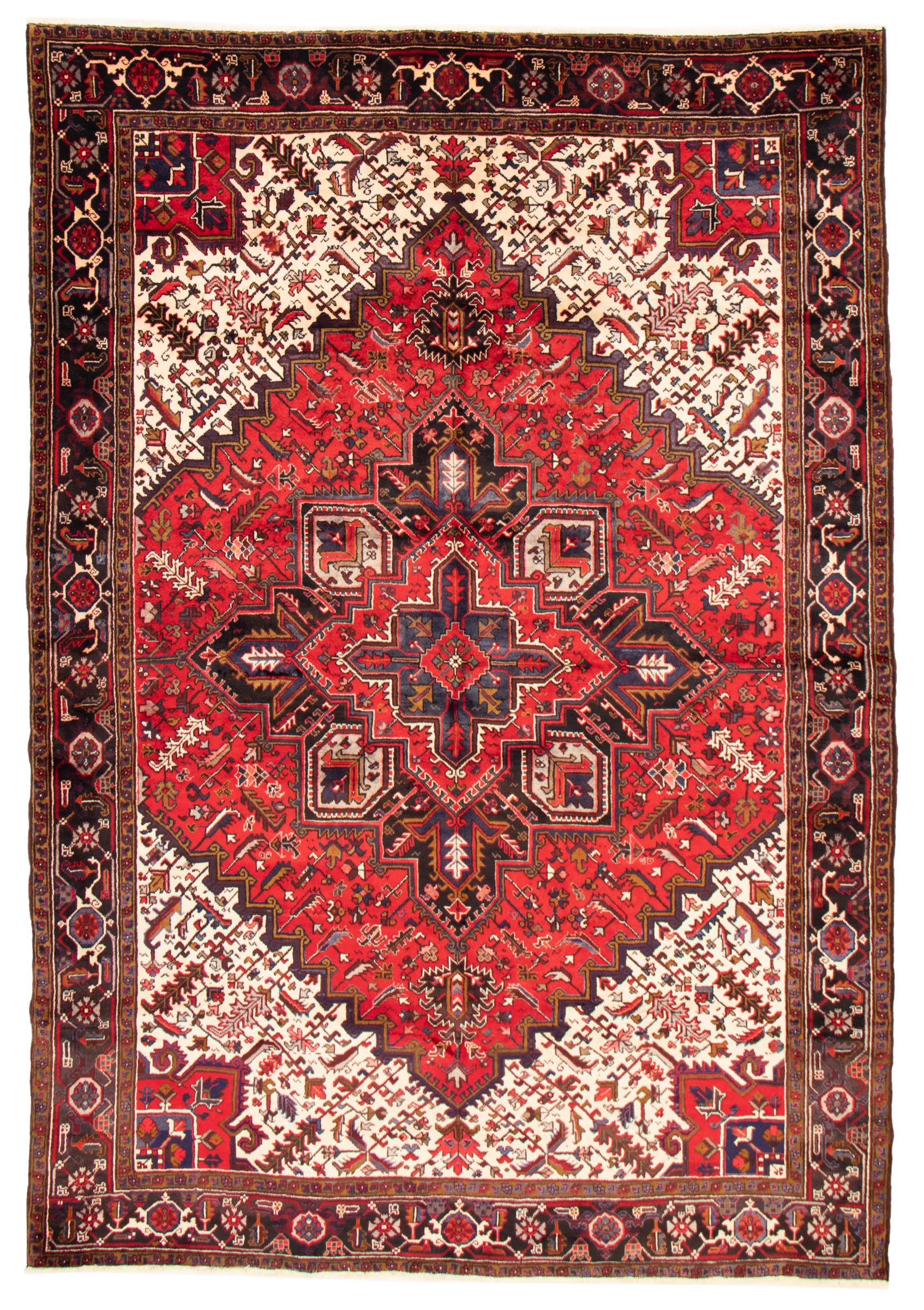 Tapis heriz persan 8'2" x 11'4" en laine