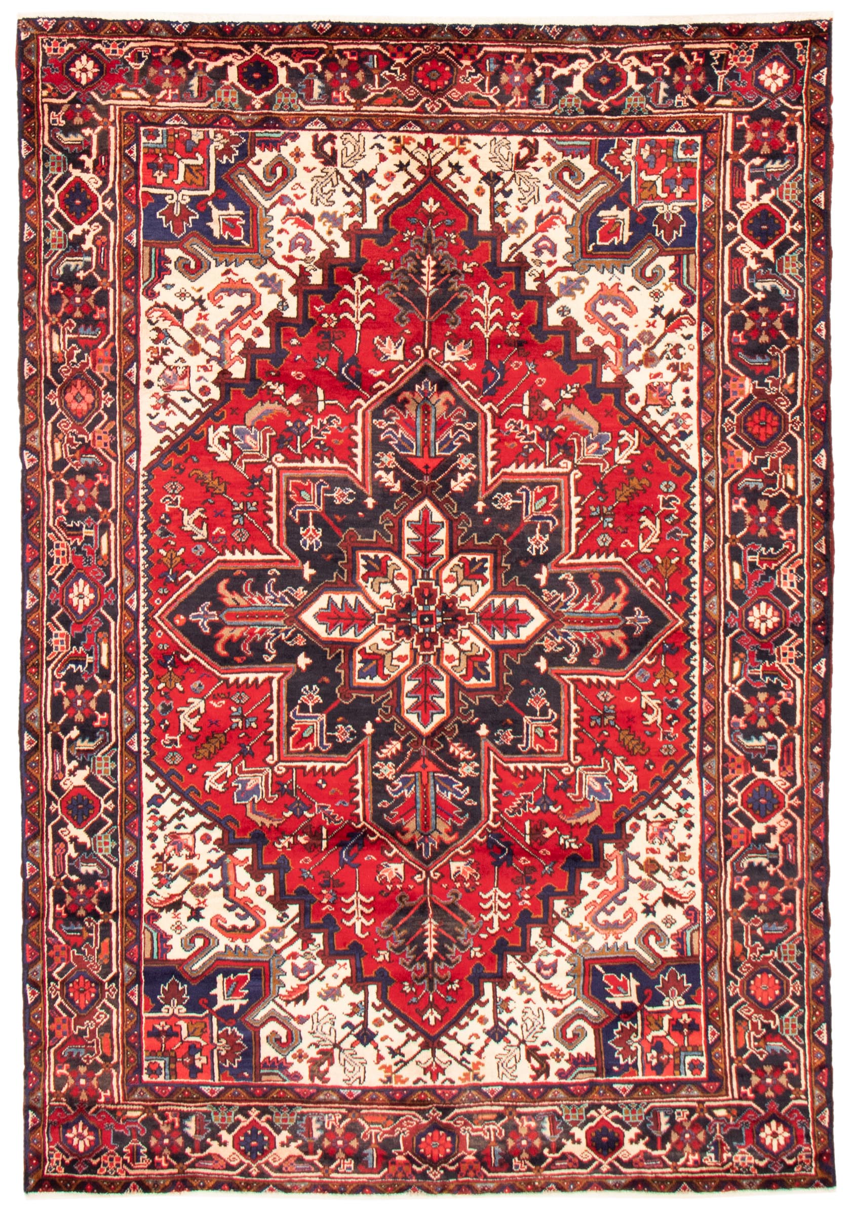 Tapis heriz persan 6'8" x 9'6" en laine