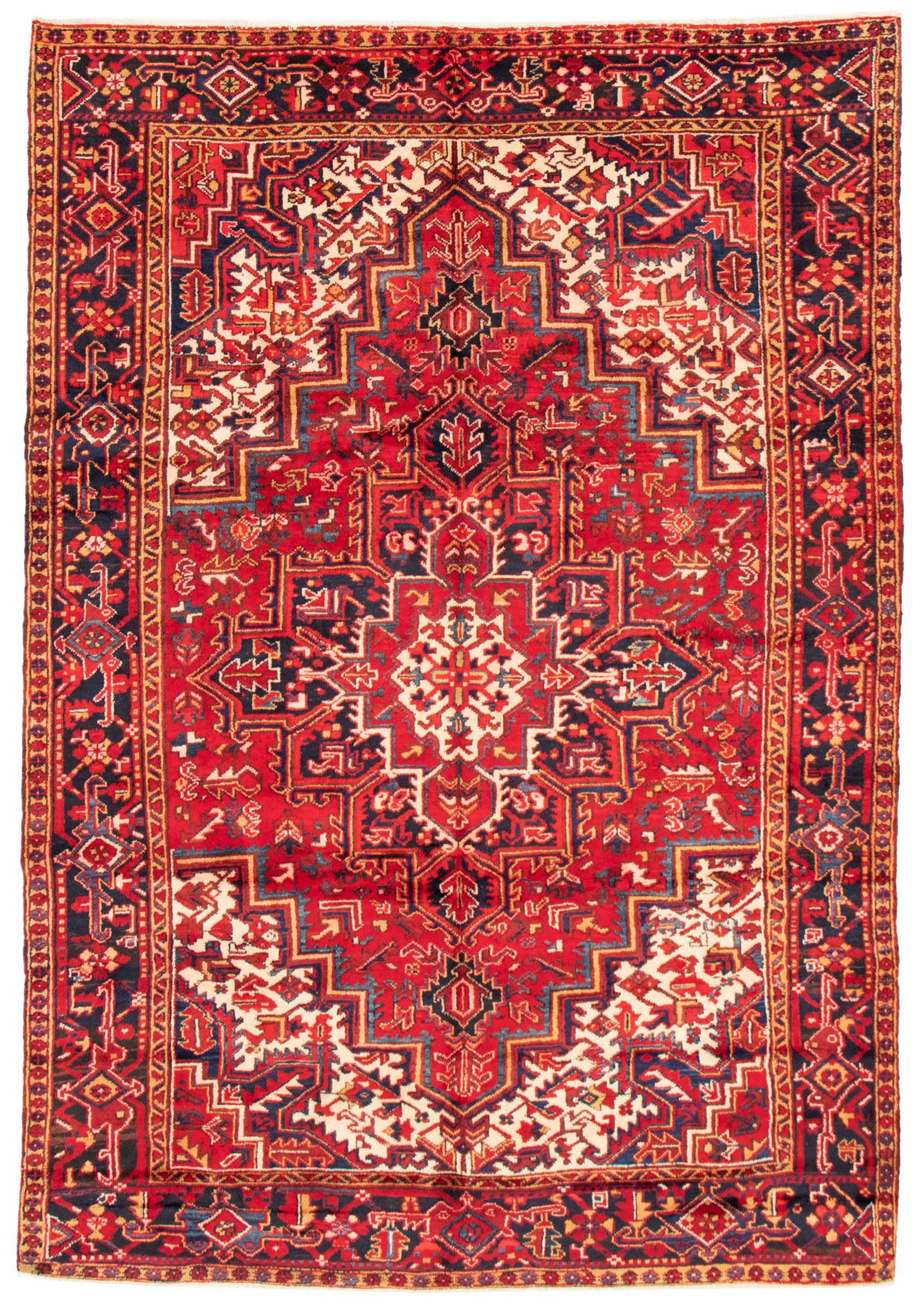 Tapis heriz persan 7'5" x 10'10" en laine