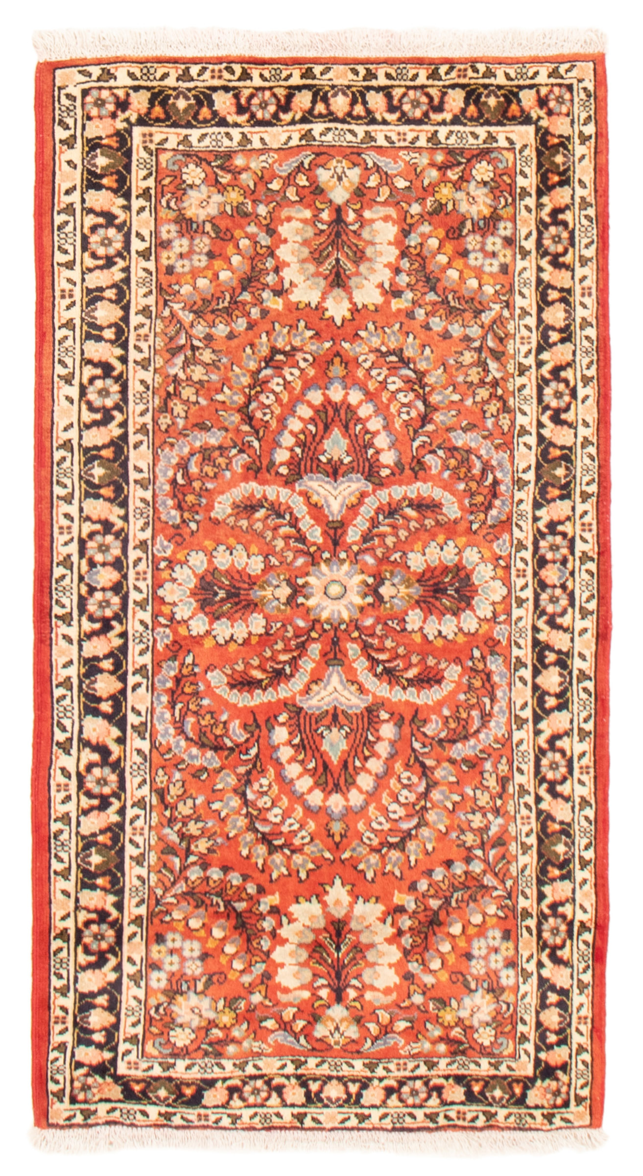 Persian Mahal 2'11" x 5'5" Hand-knotted Wool Rug 