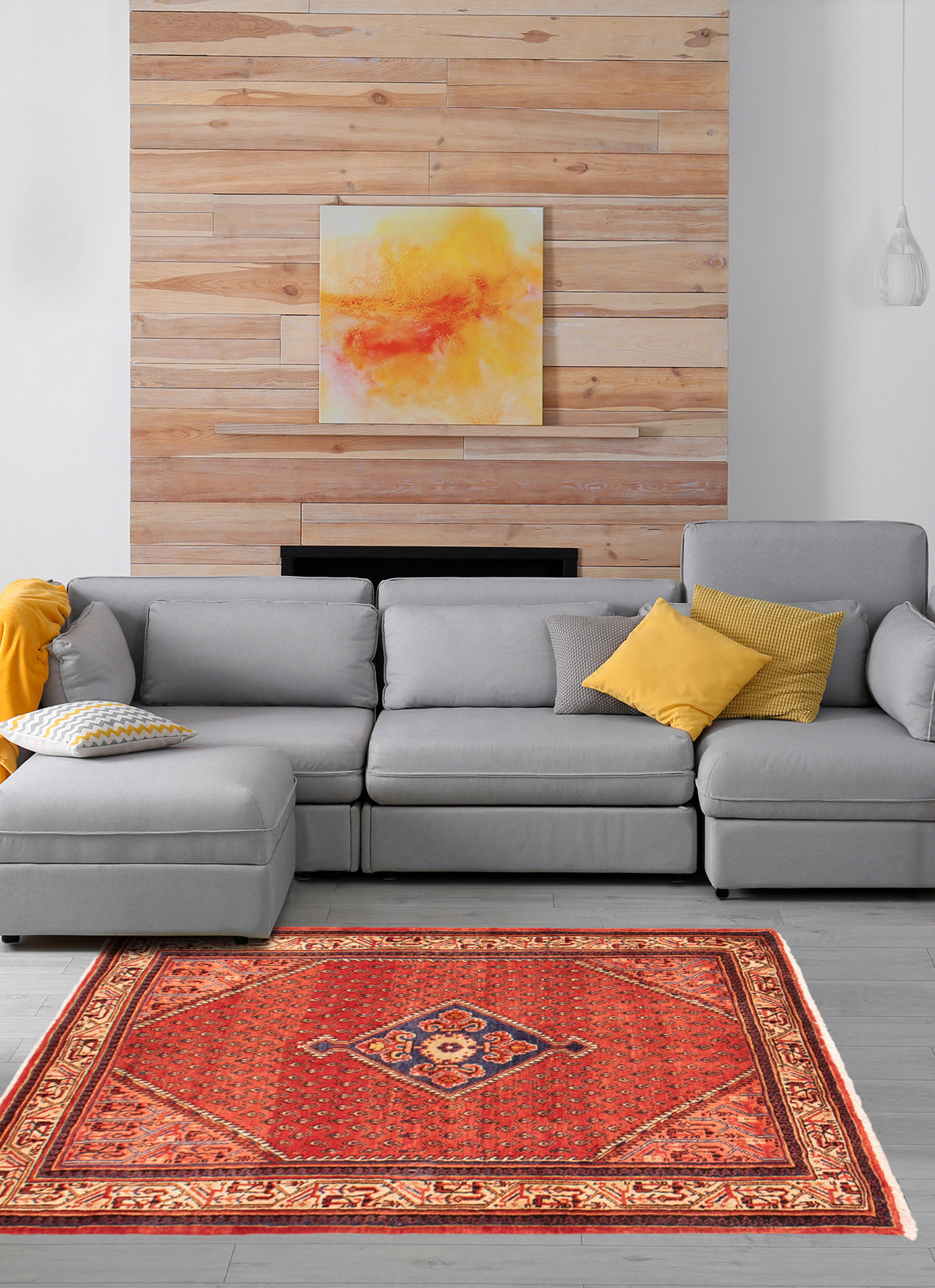 Tapis arak 3'8" x 5'4" en laine