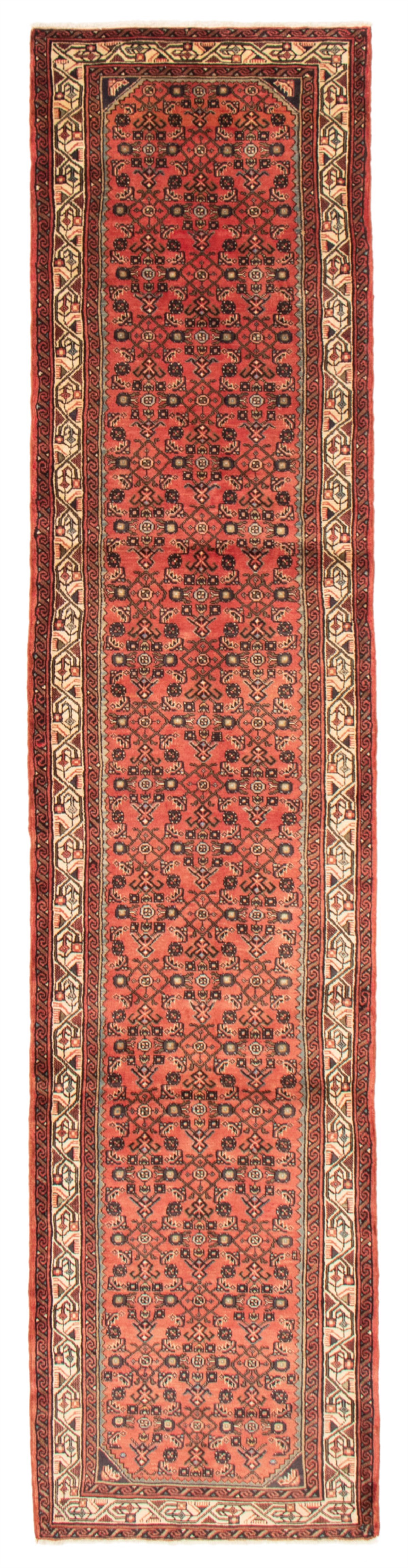 Persian Hamadan 3'0" x 13'4" Hand-knotted Wool Rug 