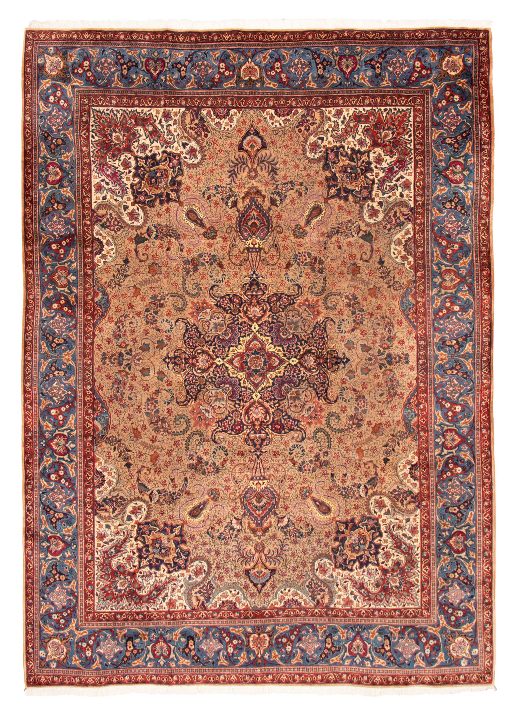 Persian Kashmar 9'9" x 14'0" Hand-knotted Wool Rug 