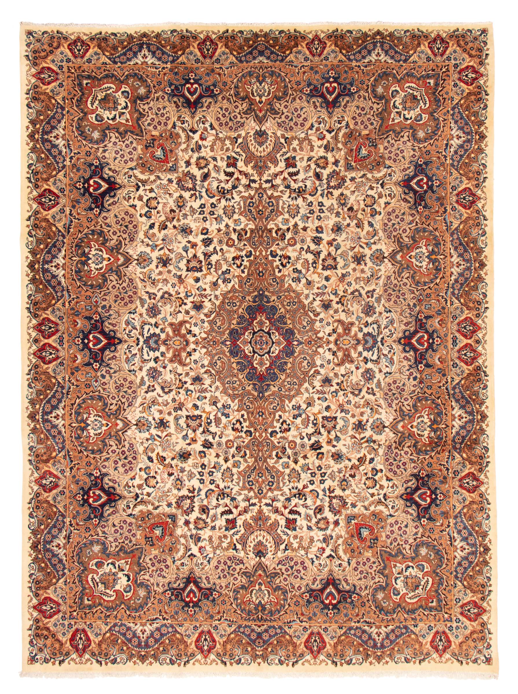 Persian Kashmar 9'10" x 13'6" Hand-knotted Wool Rug 