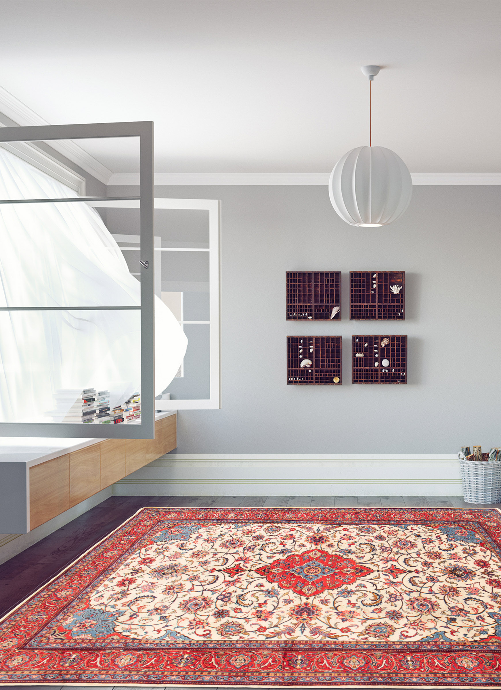 Persian Sarough 8'1" x 11'9" Hand-knotted Wool Rug 