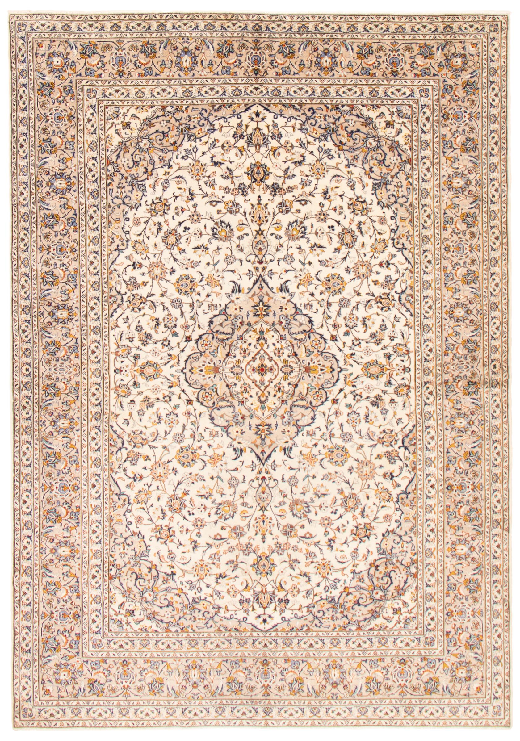Persian Kashan 8'0" x 11'6" Hand-knotted Wool Rug 