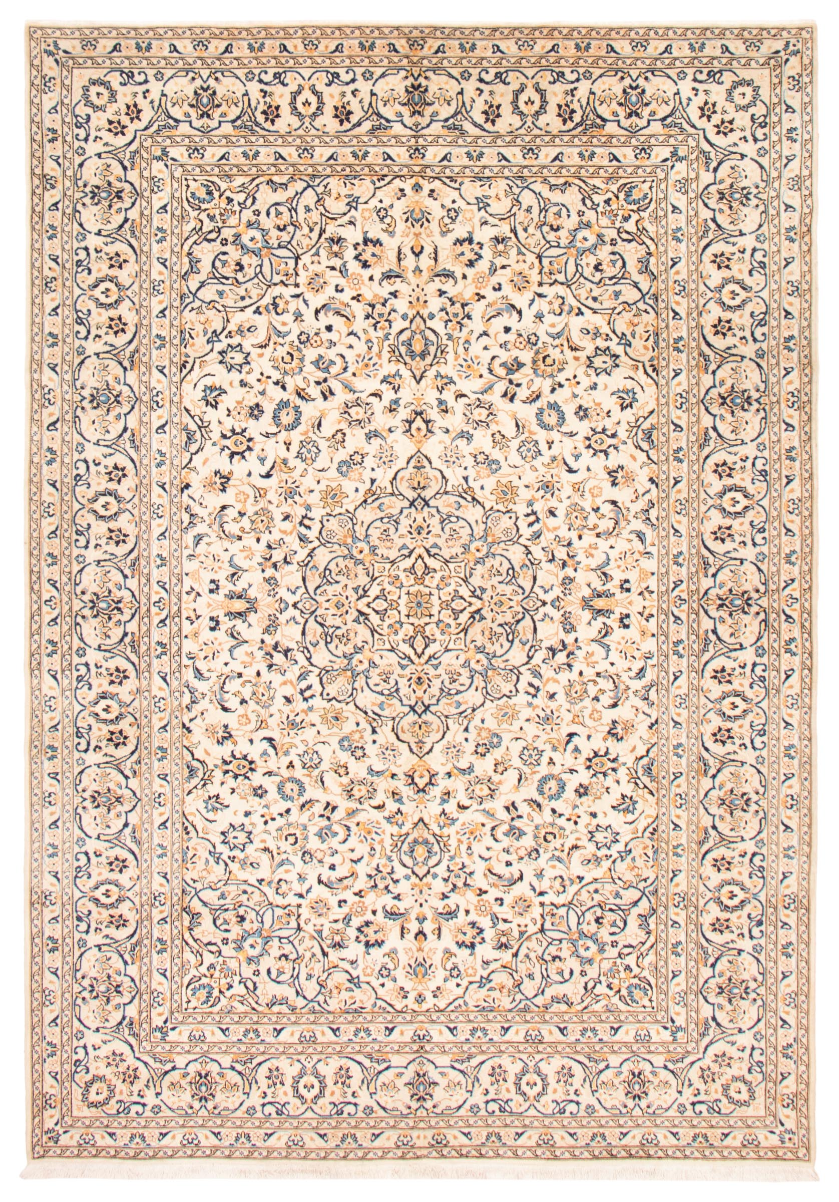 Persian Kashan 8'2" x 11'9" Hand-knotted Wool Rug 