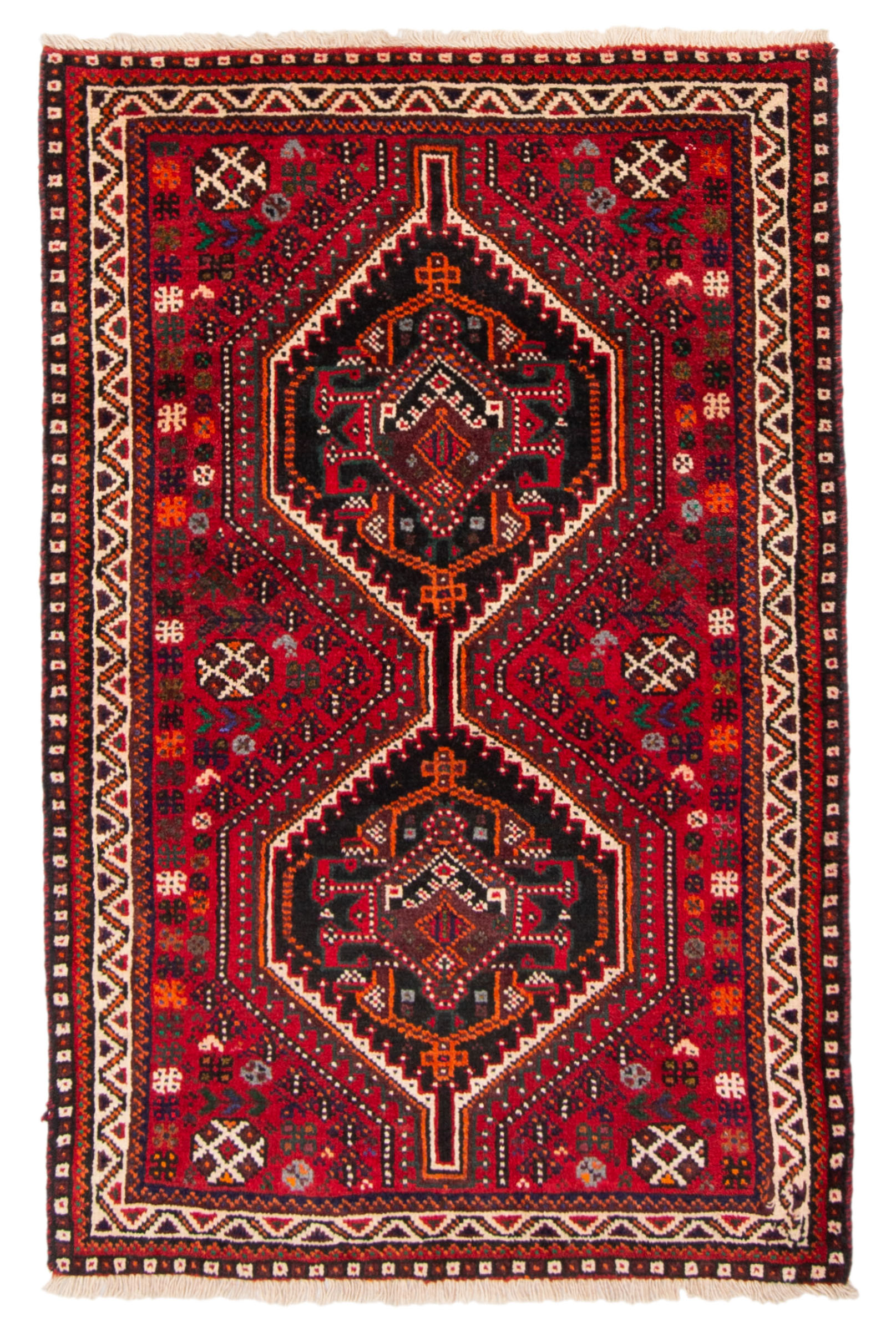 ラグ・カーペット shiraz qashqai rug Persian Shiraz Qashqai 4'11
