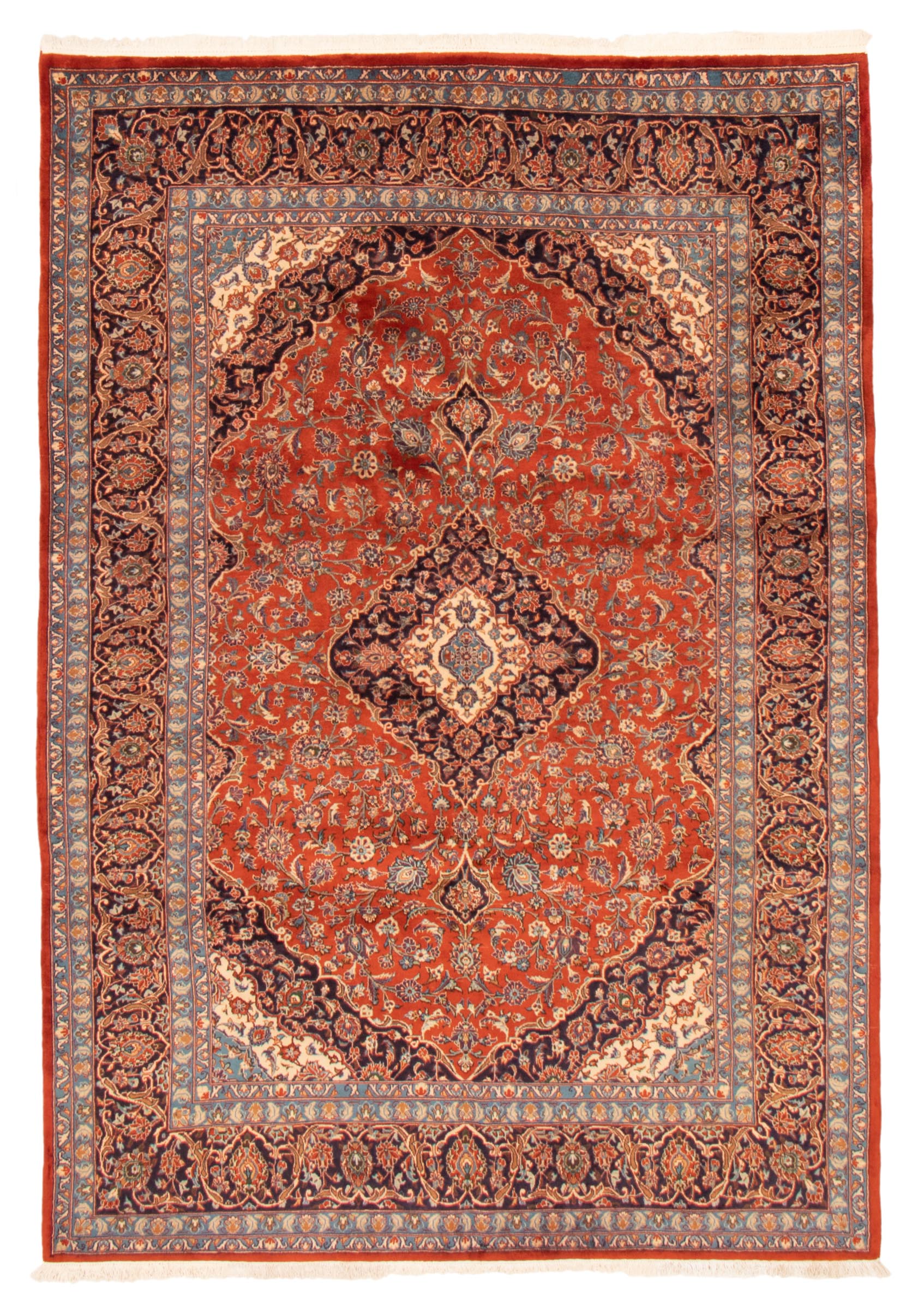 Persian Sarough 6'10" x 10'10" Hand-knotted Wool Rug 