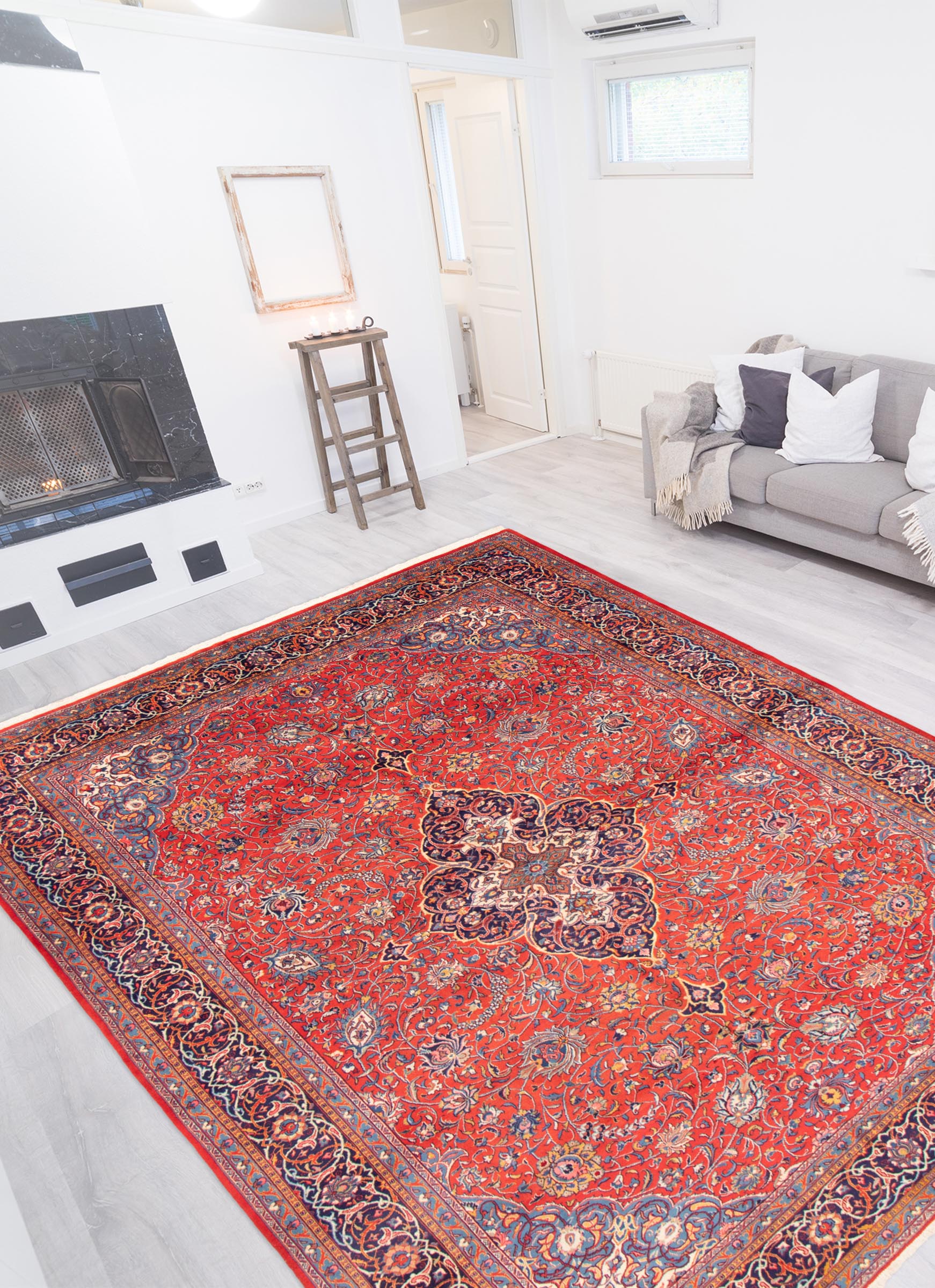 Persian Sarough 9'7" x 12'10" Hand-knotted Wool Rug 