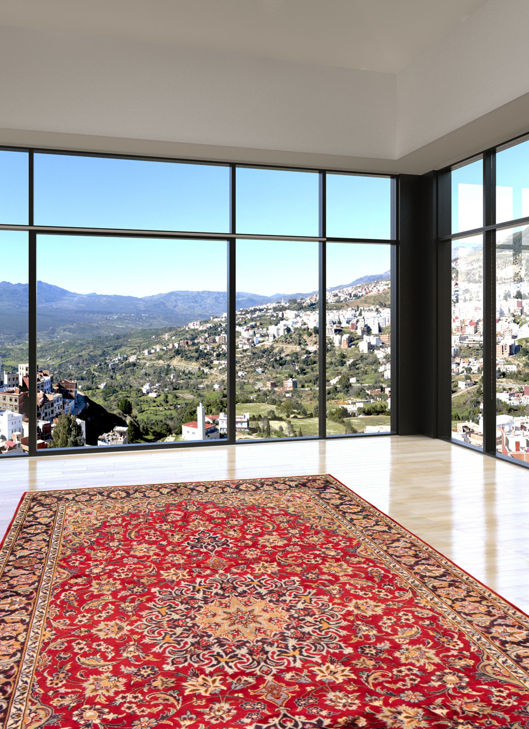Tapis najafabad 7'0" x 10'7" en laine