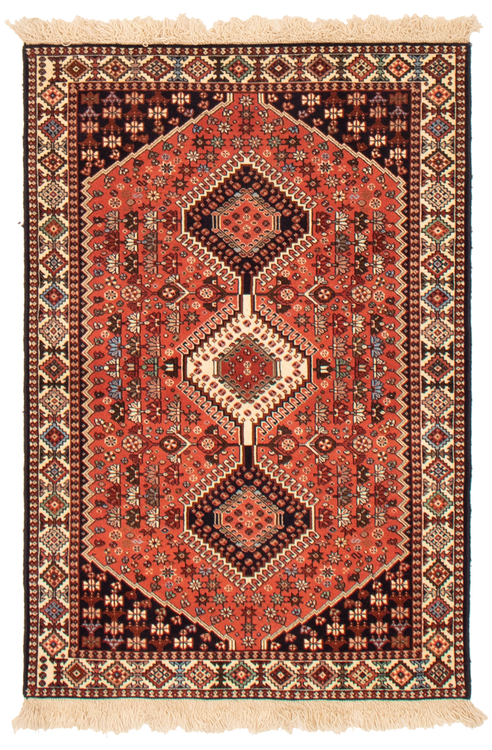 Persian Yalameh 3'3" x 4'11" Hand-knotted Wool Rug 