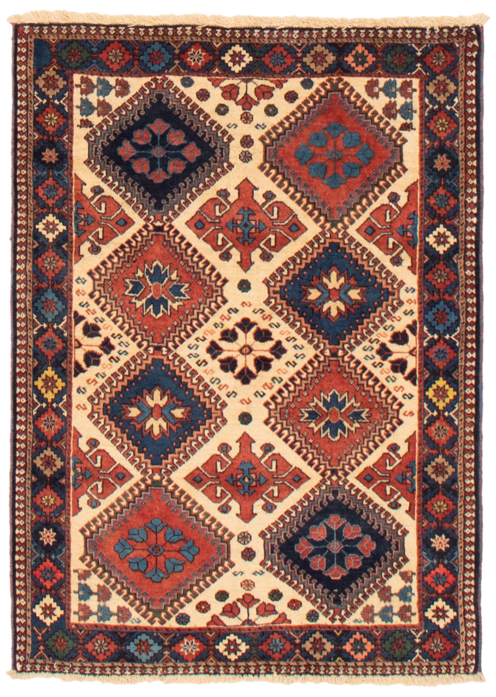 Persian Yalameh 3'3" x 4'7" Hand-knotted Wool Rug 