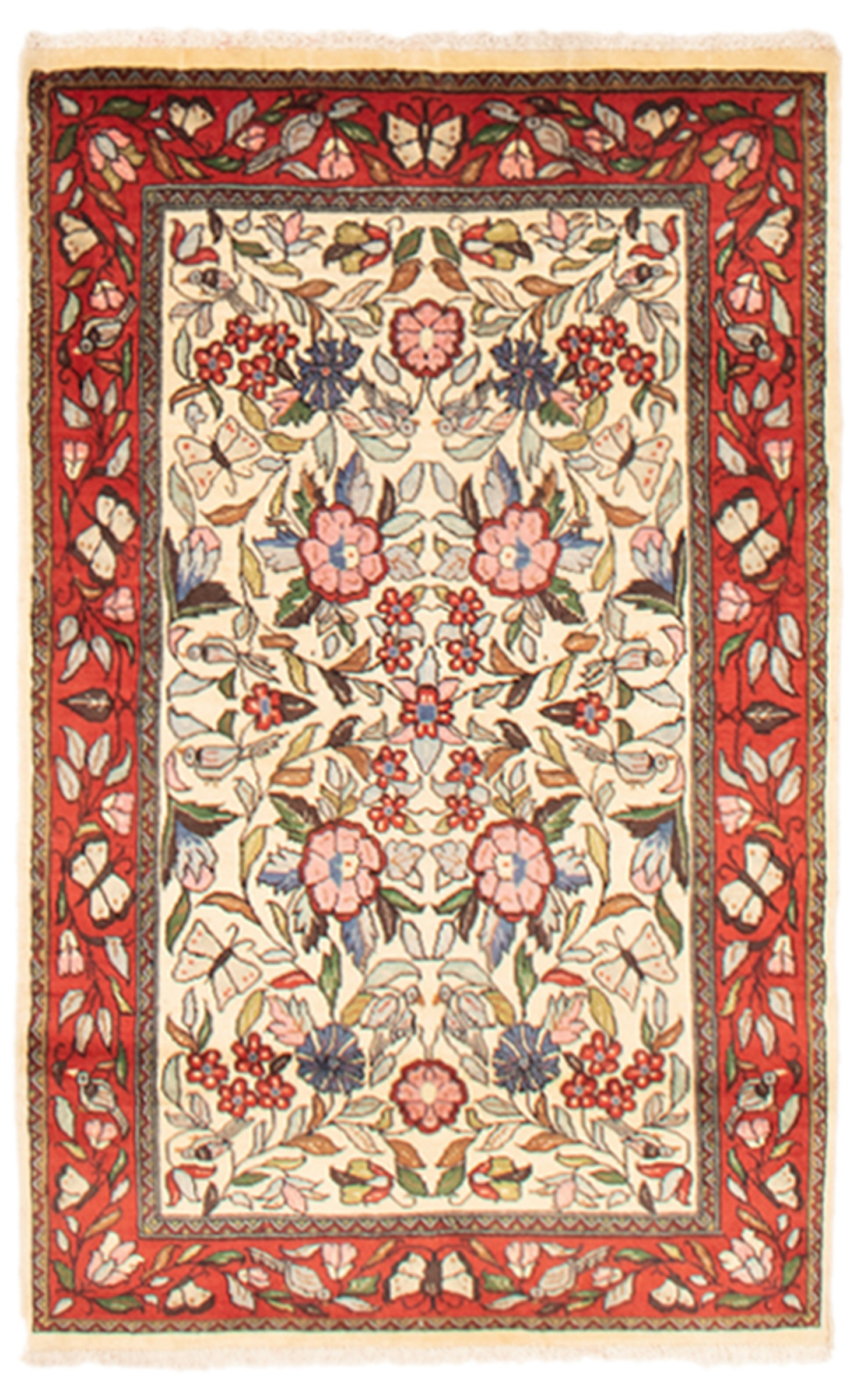 Persian Sarough 3'5" x 5'3" Hand-knotted Wool Rug 