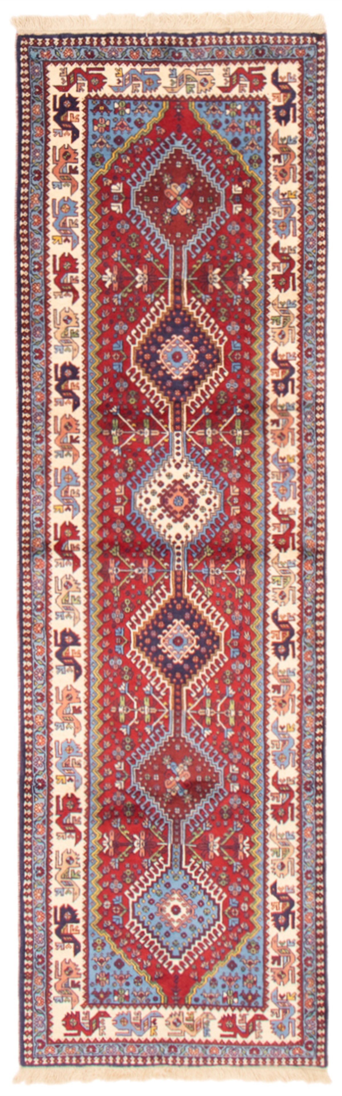 Persian Yalameh 2'9" x 9'4" Hand-knotted Wool Rug 