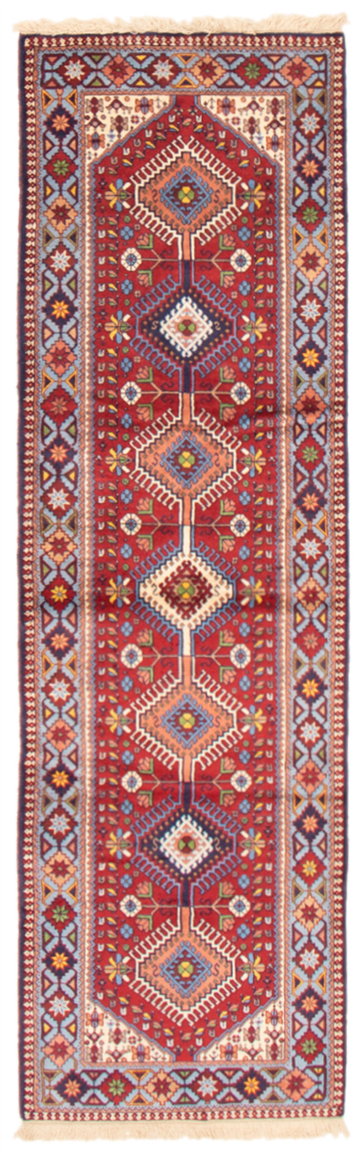Persian Yalameh 2'9" x 9'6" Hand-knotted Wool Rug 