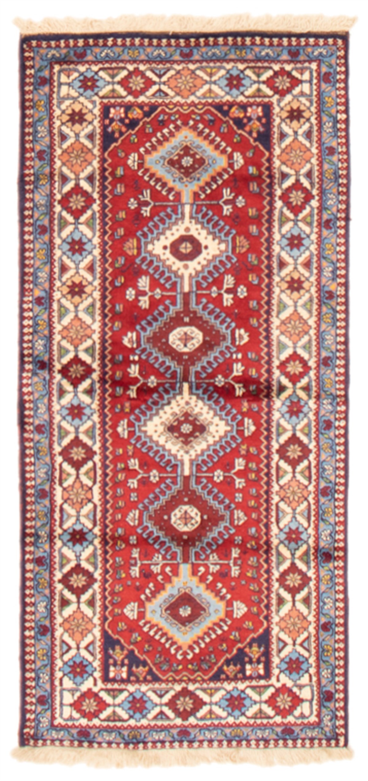 Persian Yalameh 2'8" x 5'11" Hand-knotted Wool Rug 