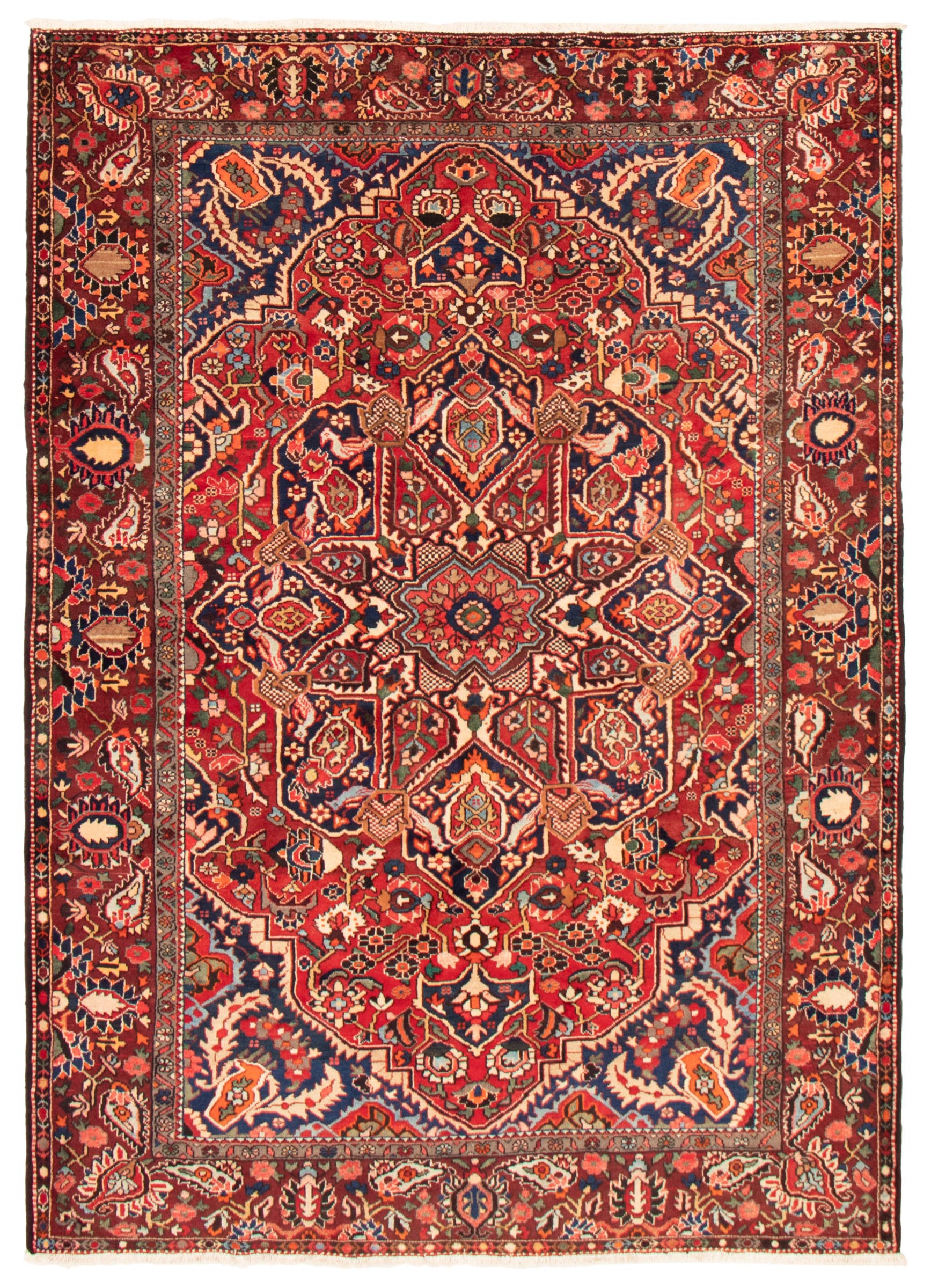 Tapis bakhtiari 7'2" x 10'1" en laine