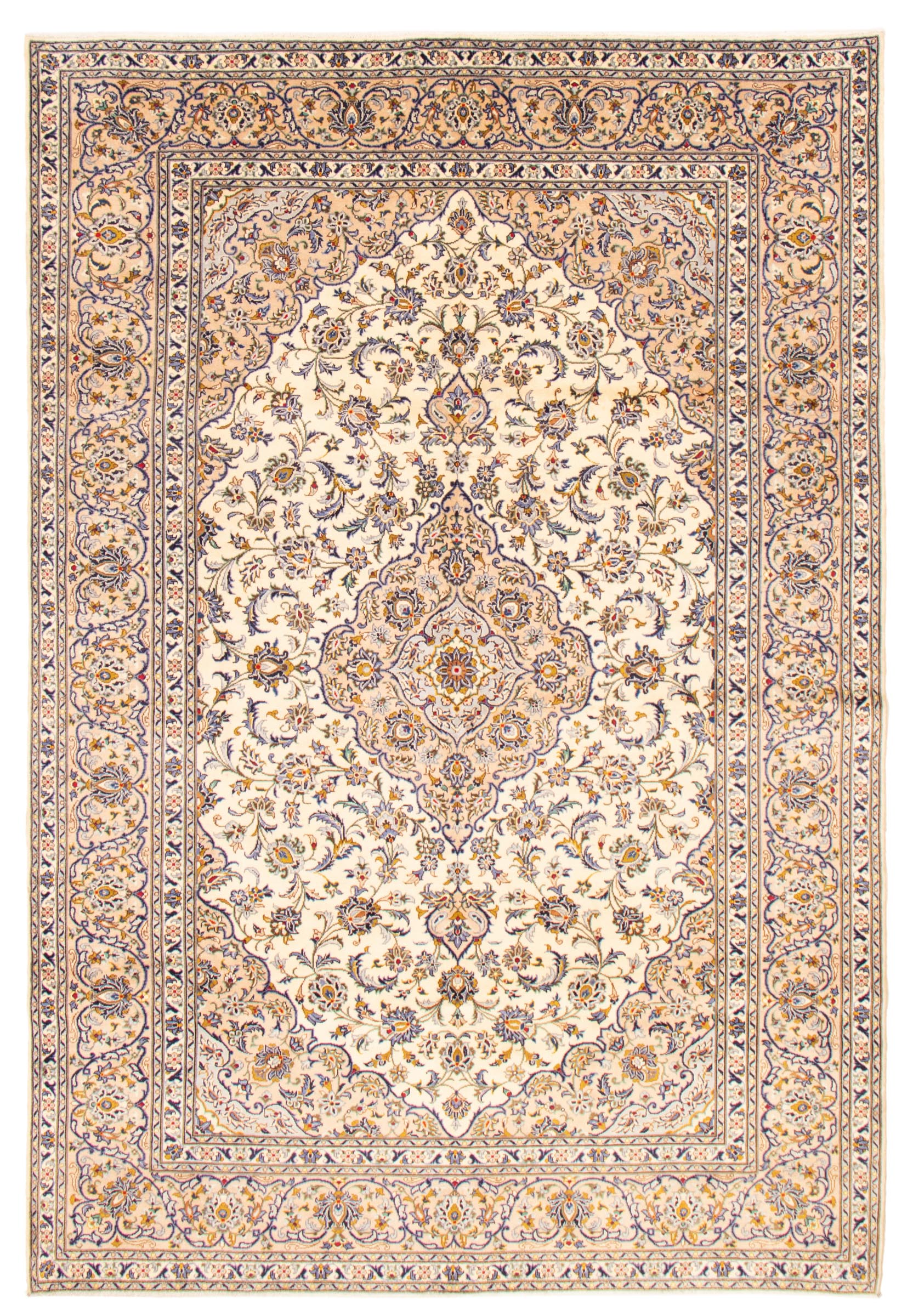 Persian Kashan 8'0" x 11'10" Hand-knotted Wool Rug 