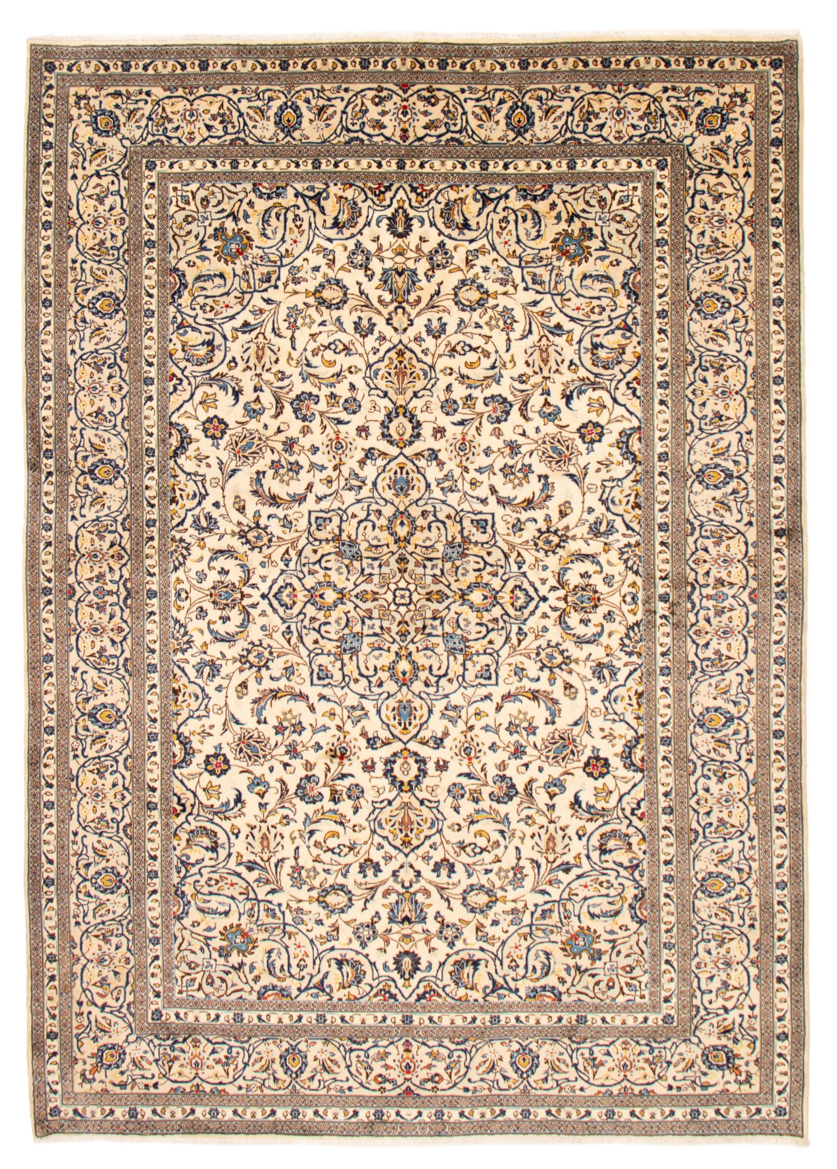 Persian Kashan 8'3" x 11'8" Hand-knotted Wool Rug 
