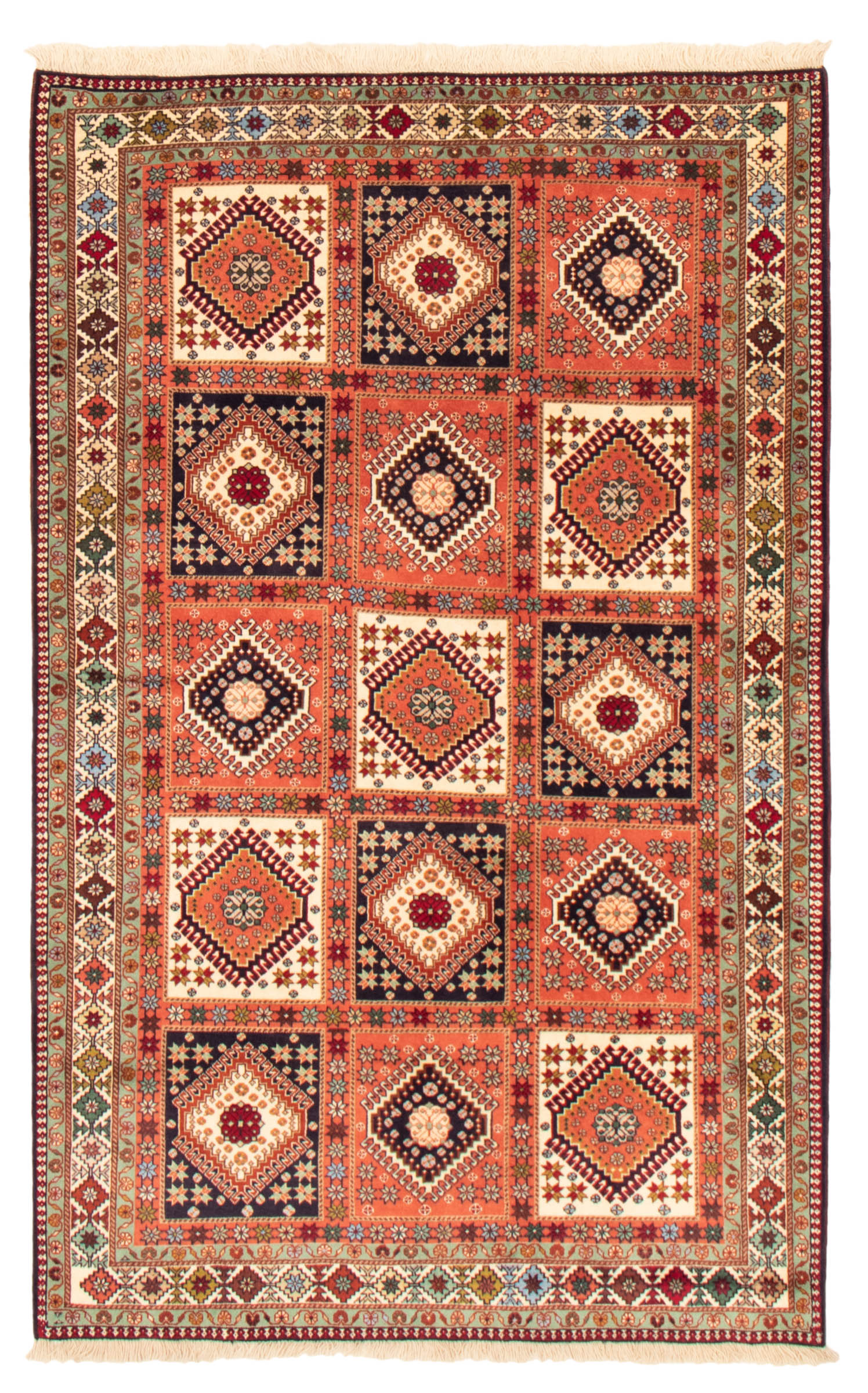 Persian Yalameh 5'1" x 8'2" Hand-knotted Wool Rug 