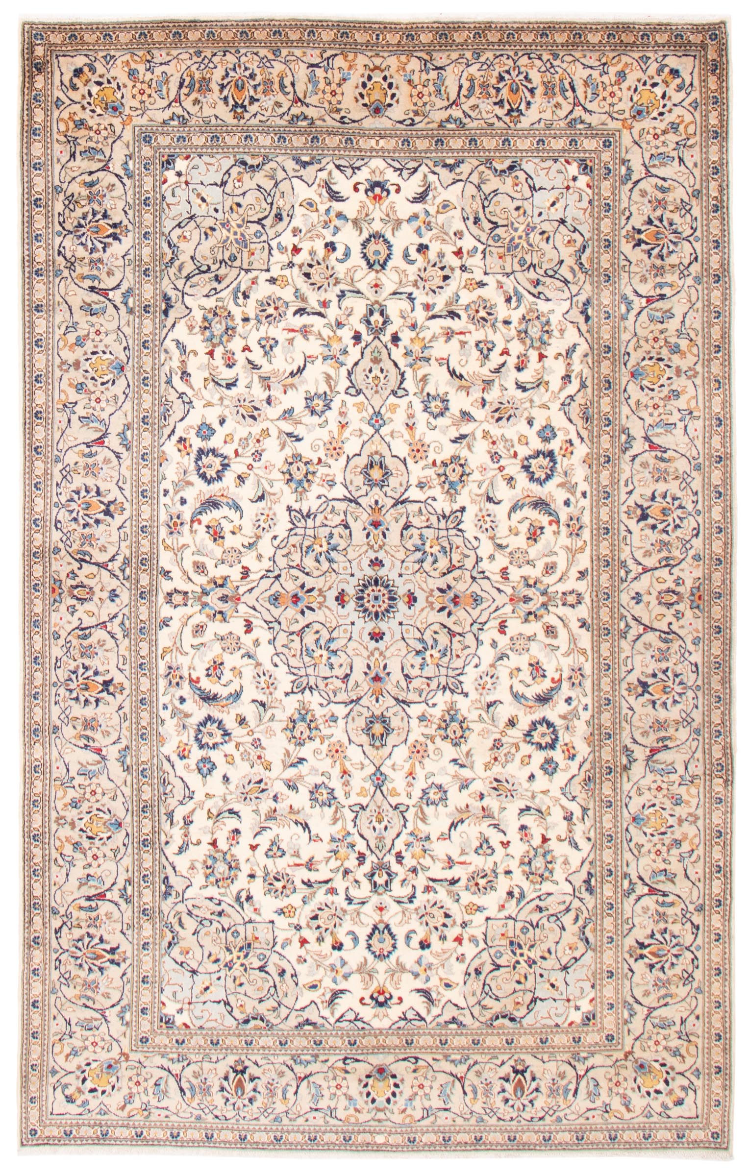 Tapis kashan 6'4" x 10'2" en laine