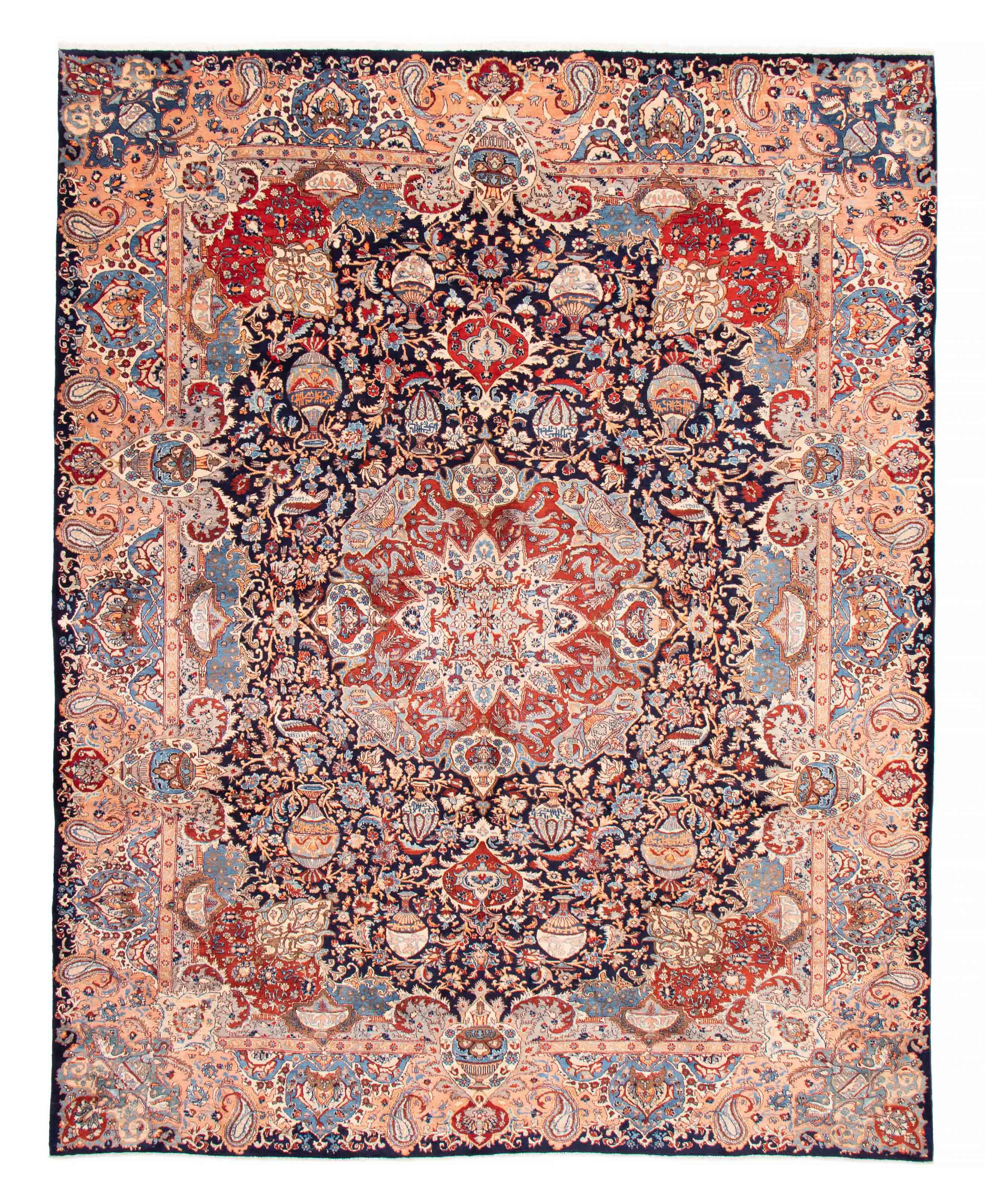 Tapis kashmar 9'10" x 12'3" en laine