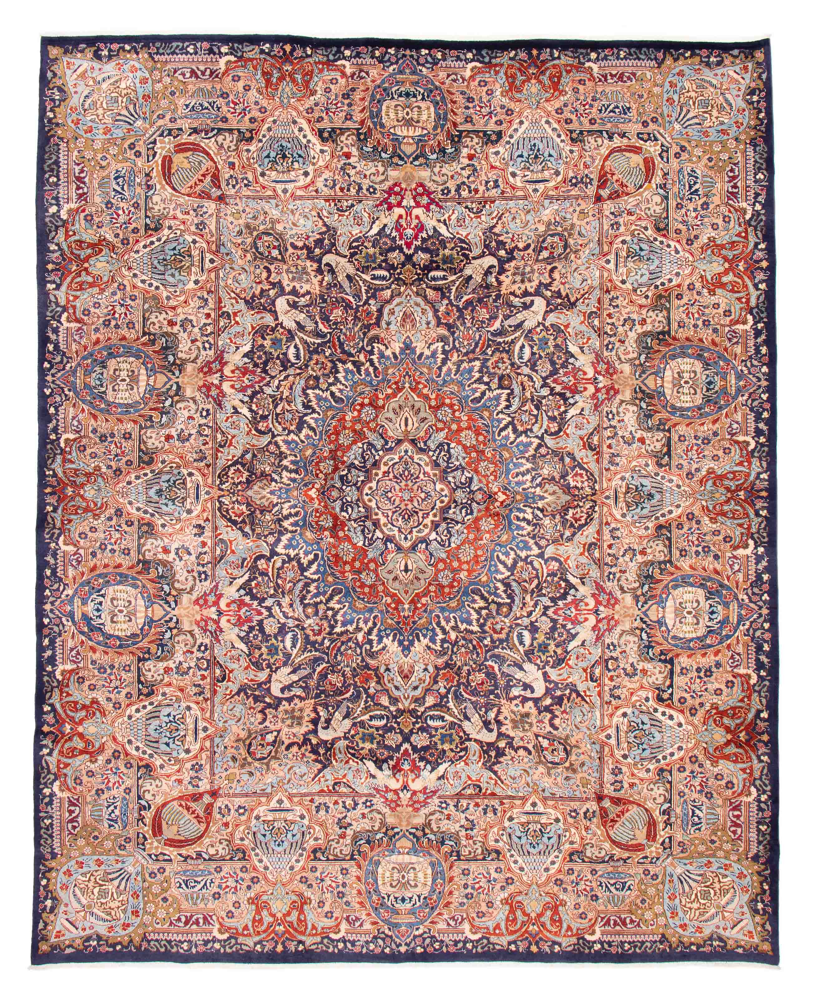 Tapis kashmar 9'10" x 12'3" en laine