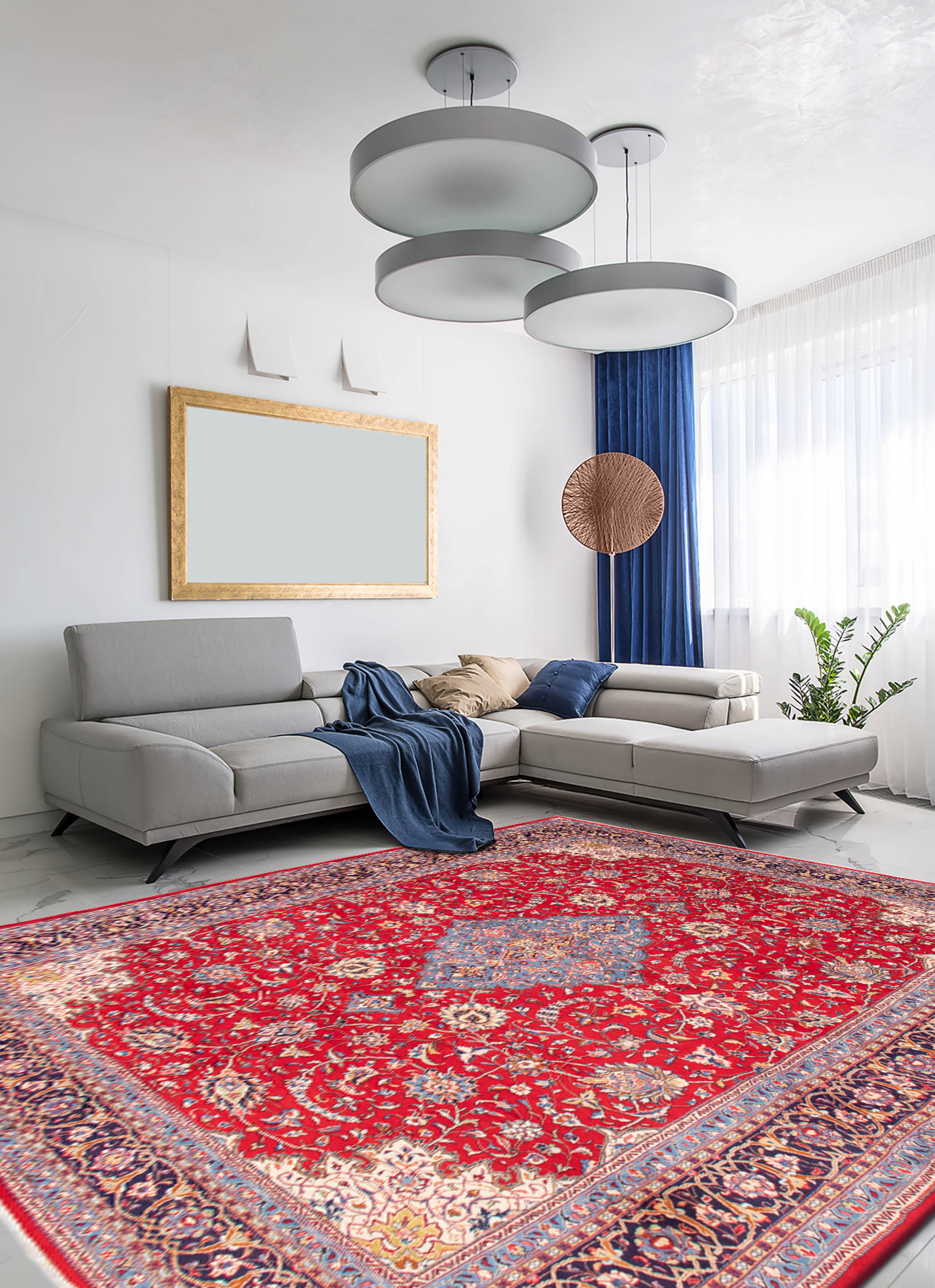 Persian Sarough 9'4" x 12'10" Hand-knotted Wool Rug 