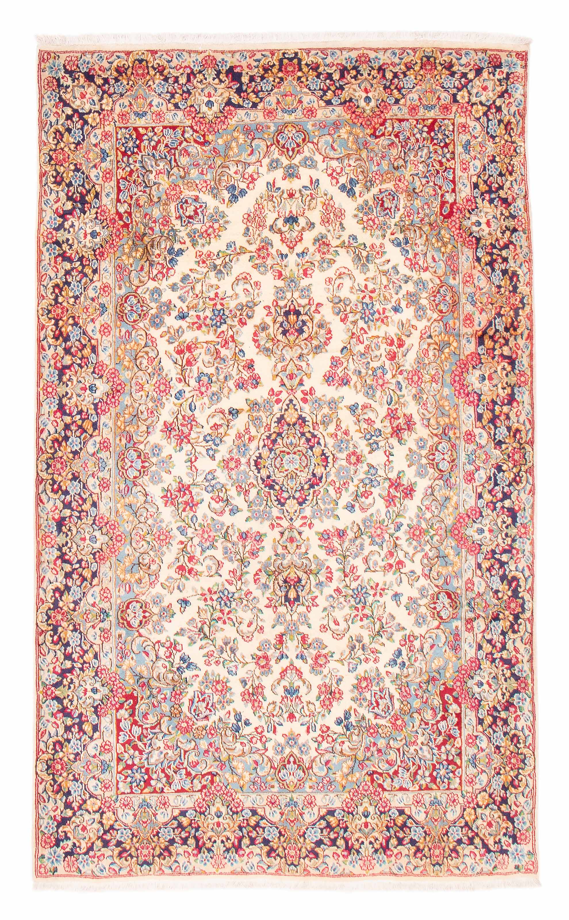 Persian Kerman 5'2" x 8'6" Hand-knotted Wool Rug 