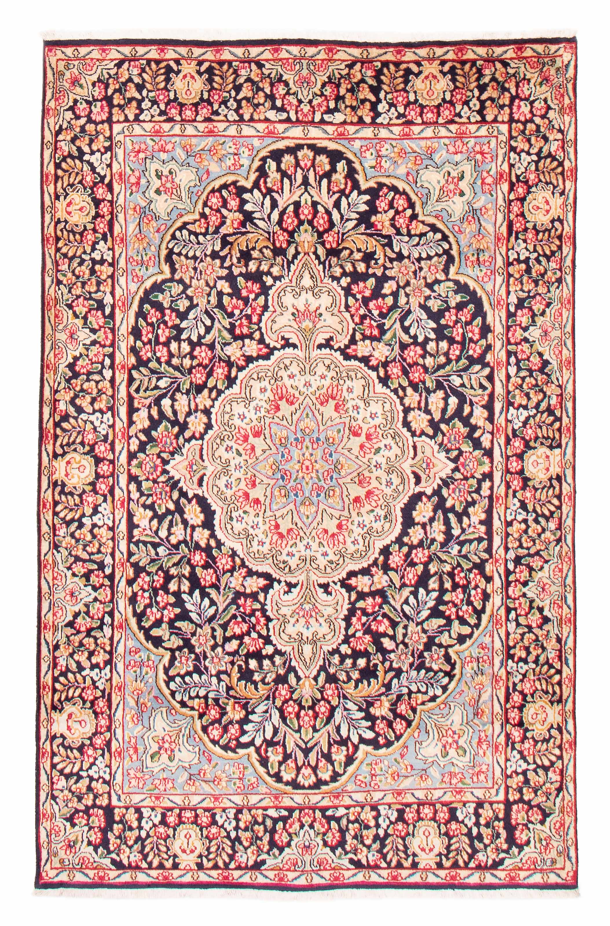 Persian Kerman 4'11" x 7'10" Hand-knotted Wool Rug 