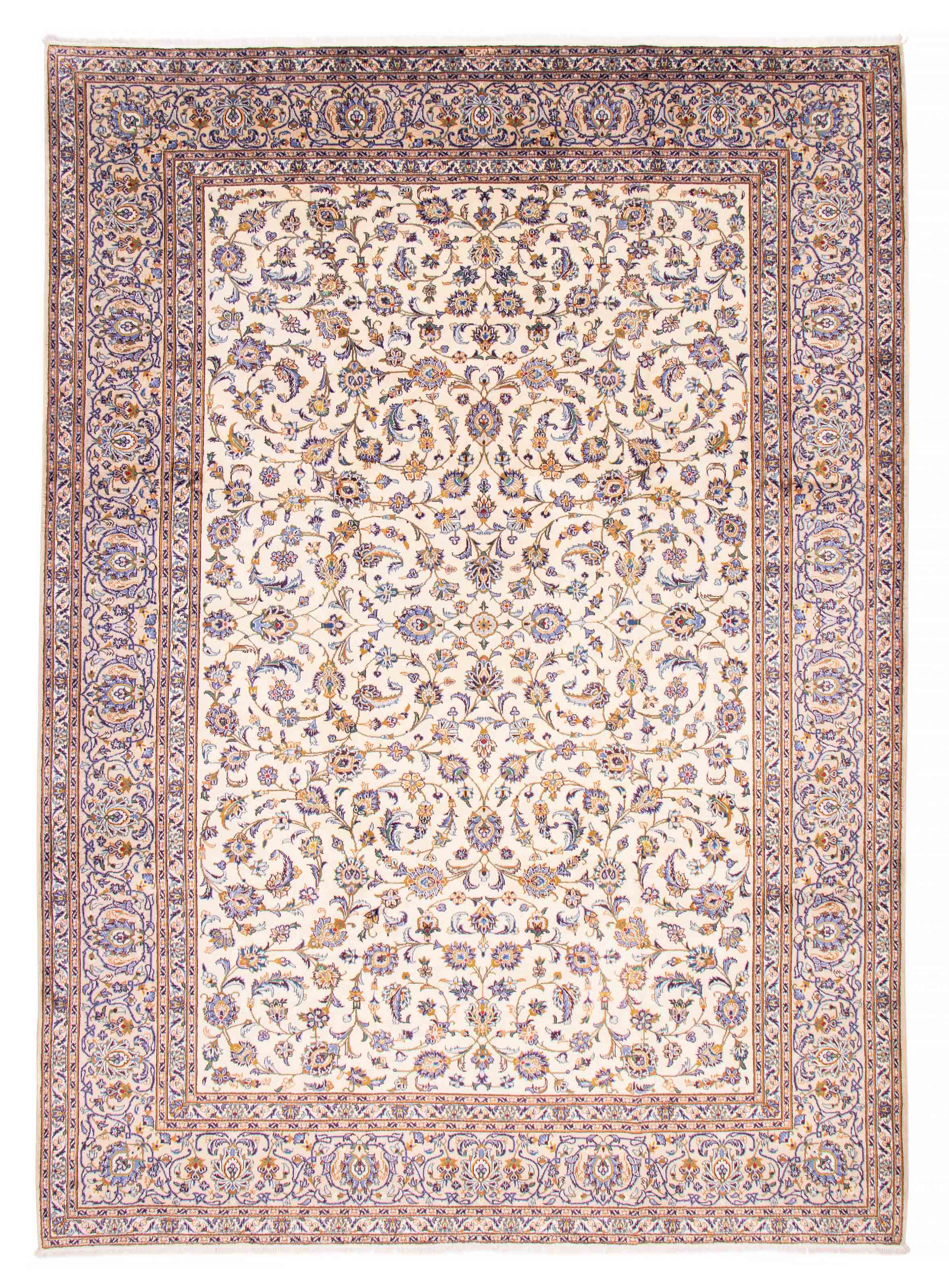 Tapis kashan 9'10" x 13'1" en laine