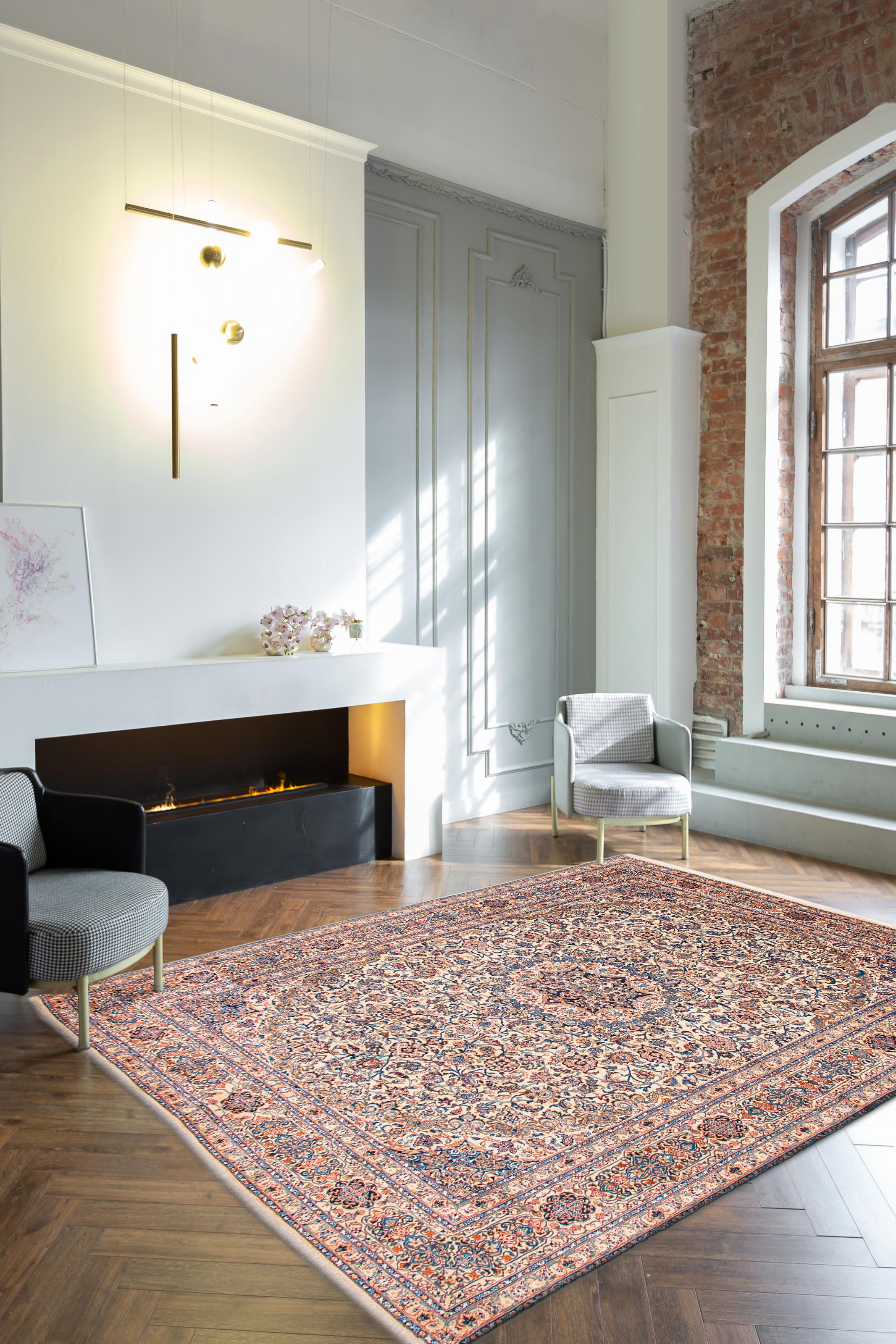 Tapis nain 9la 9'6" x 12'5" en laine