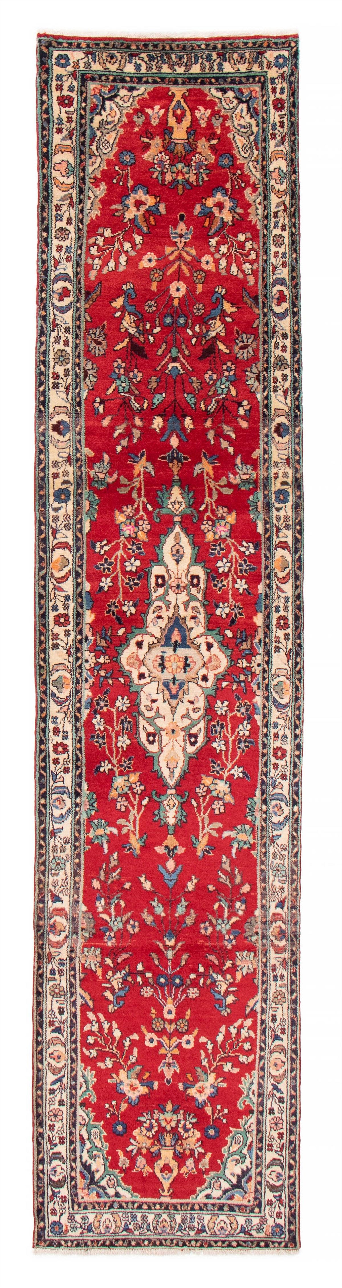 Persian Hamadan 2'6" x 12'0" Hand-knotted Wool Rug 