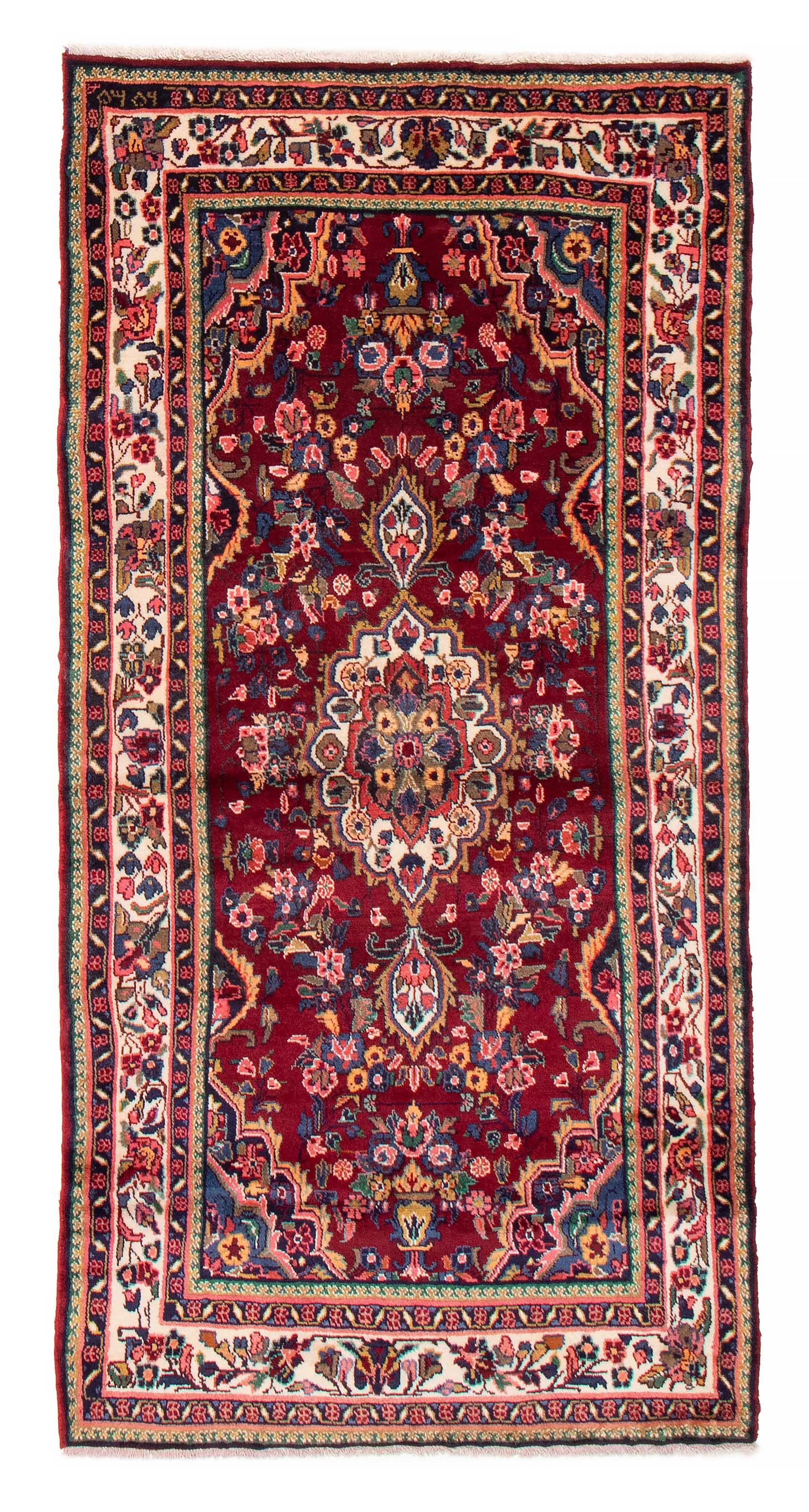 Tapis nahavand 3'11" x 8'0" en laine