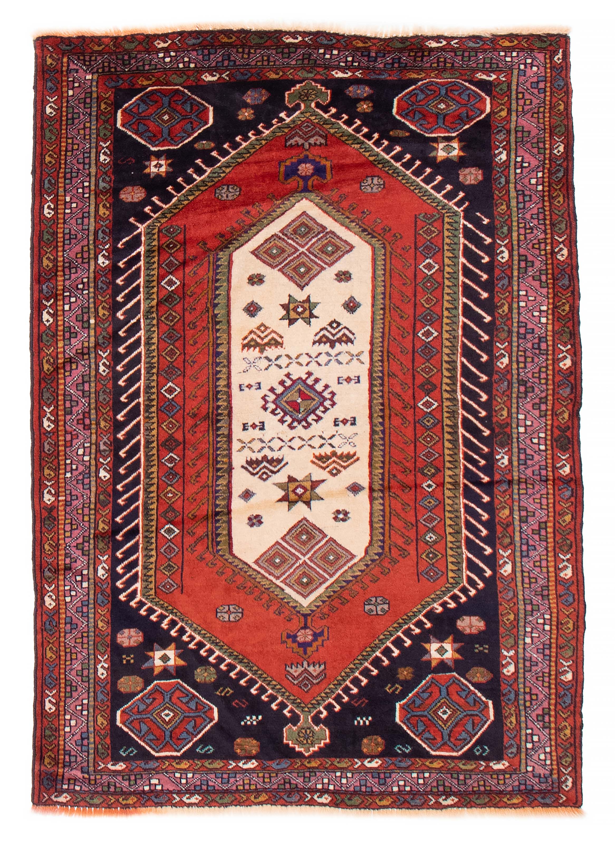 Tapis guchan 4'1" x 5'7" en laine