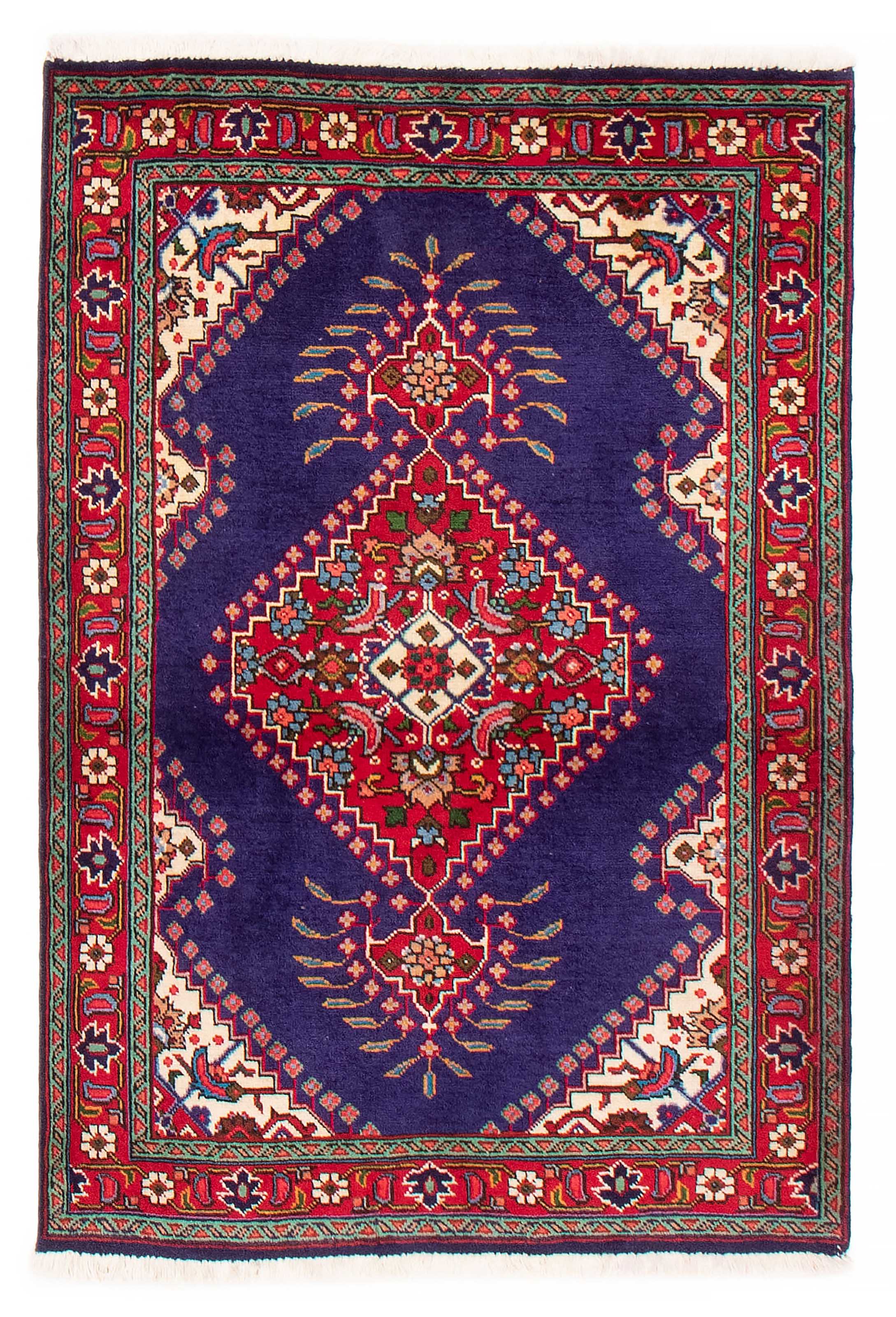 Persian Tabriz 3'4" x 5'0" Hand-knotted Wool Rug 