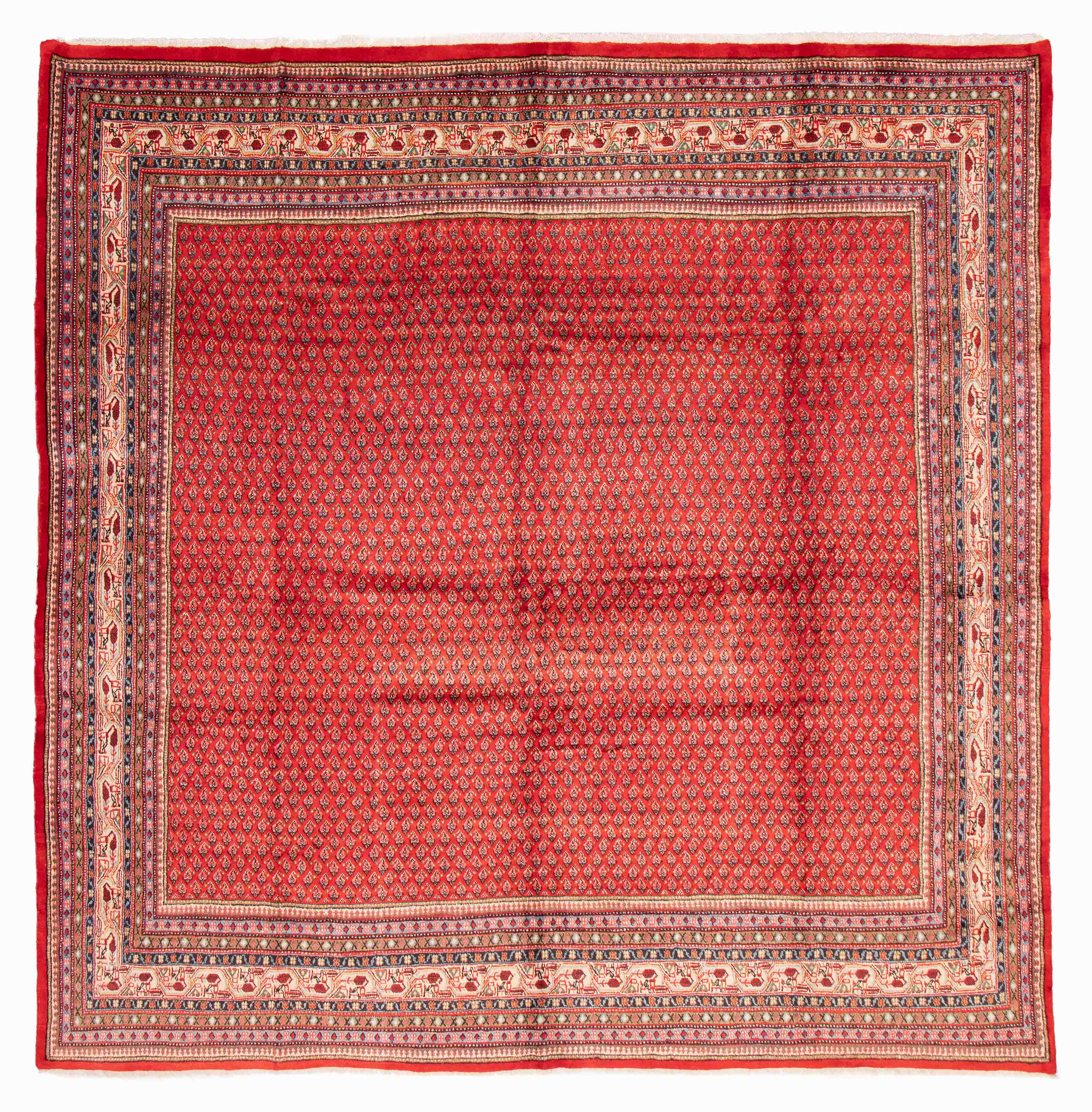 Persian Arak 10'4" x 10'4" Hand-knotted Wool Rug 