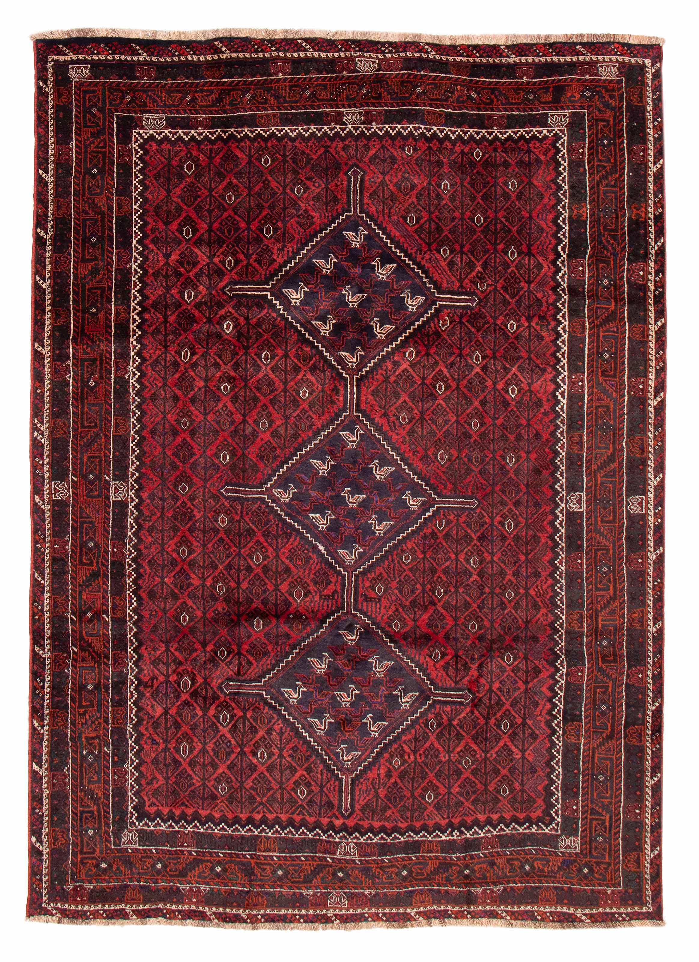 ラグ・カーペット shiraz qashqai rug Persian Shiraz Qashqai 7'5
