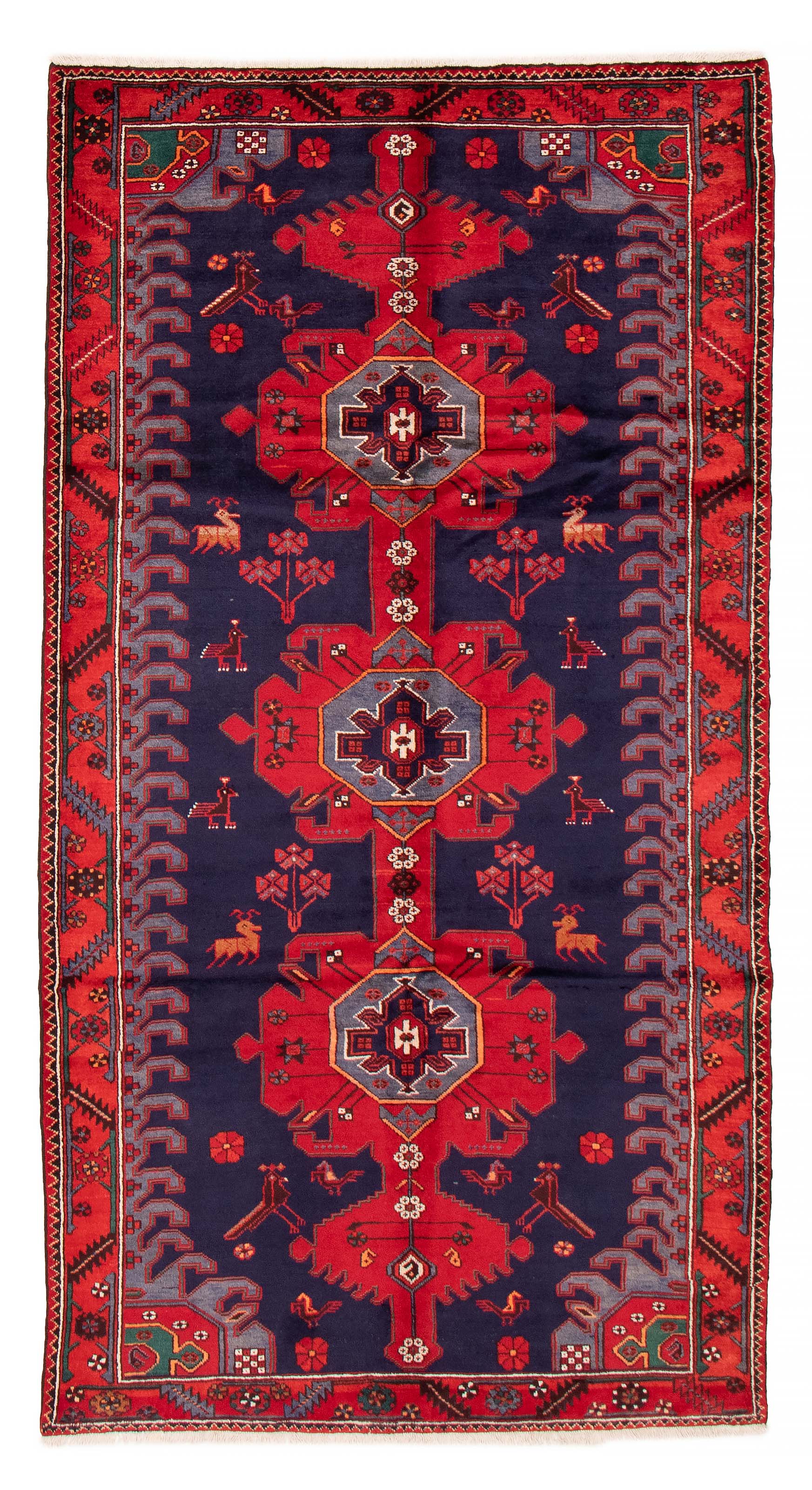 Tapis nahavand 5'1" x 9'7" en laine