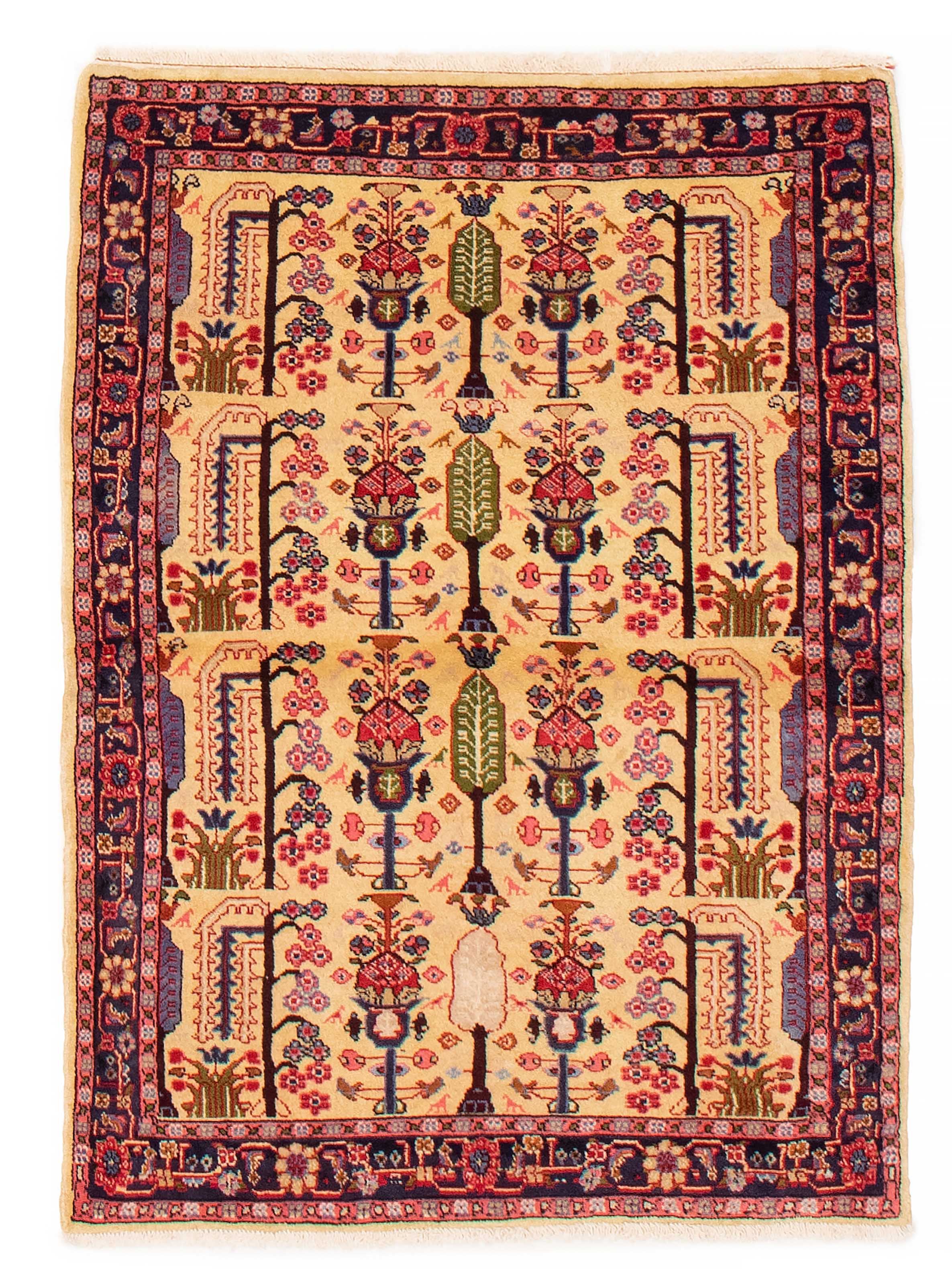 Persian Koliai 3'5" x 4'8" Hand-knotted Wool Rug 