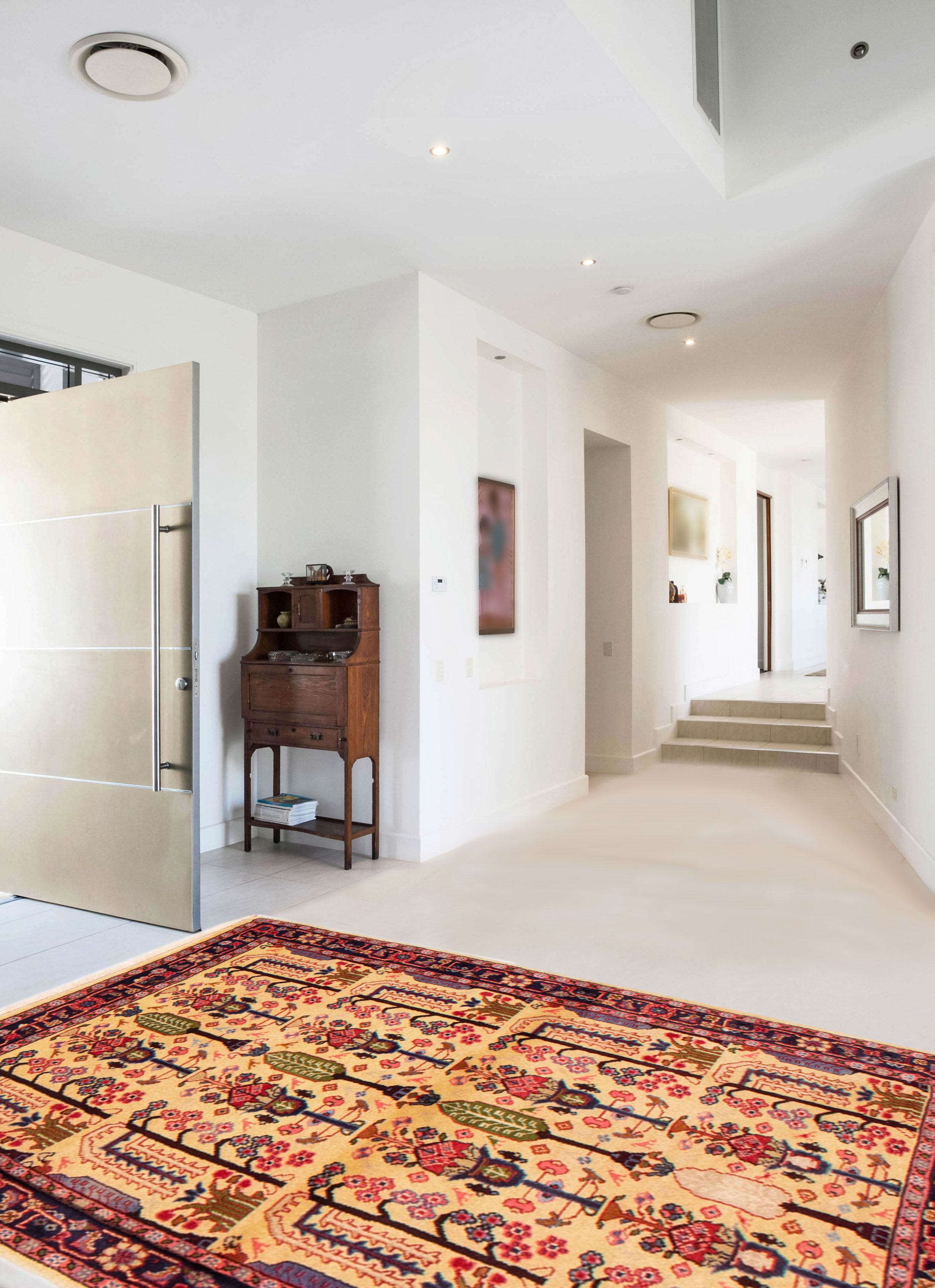 Persian Koliai 3'5" x 4'8" Hand-knotted Wool Rug 