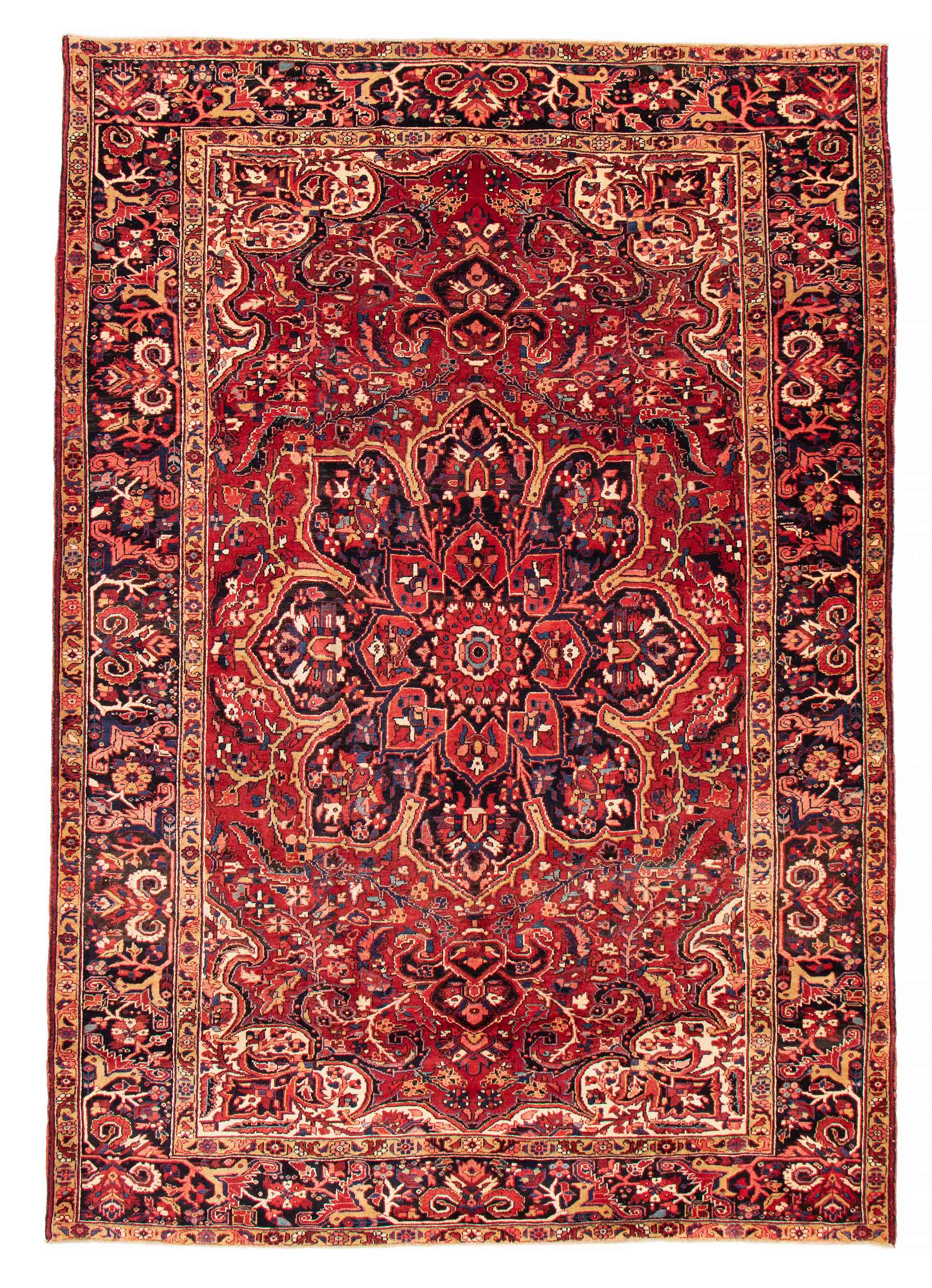 Tapis heriz persan 8'4" x 11'11" en laine