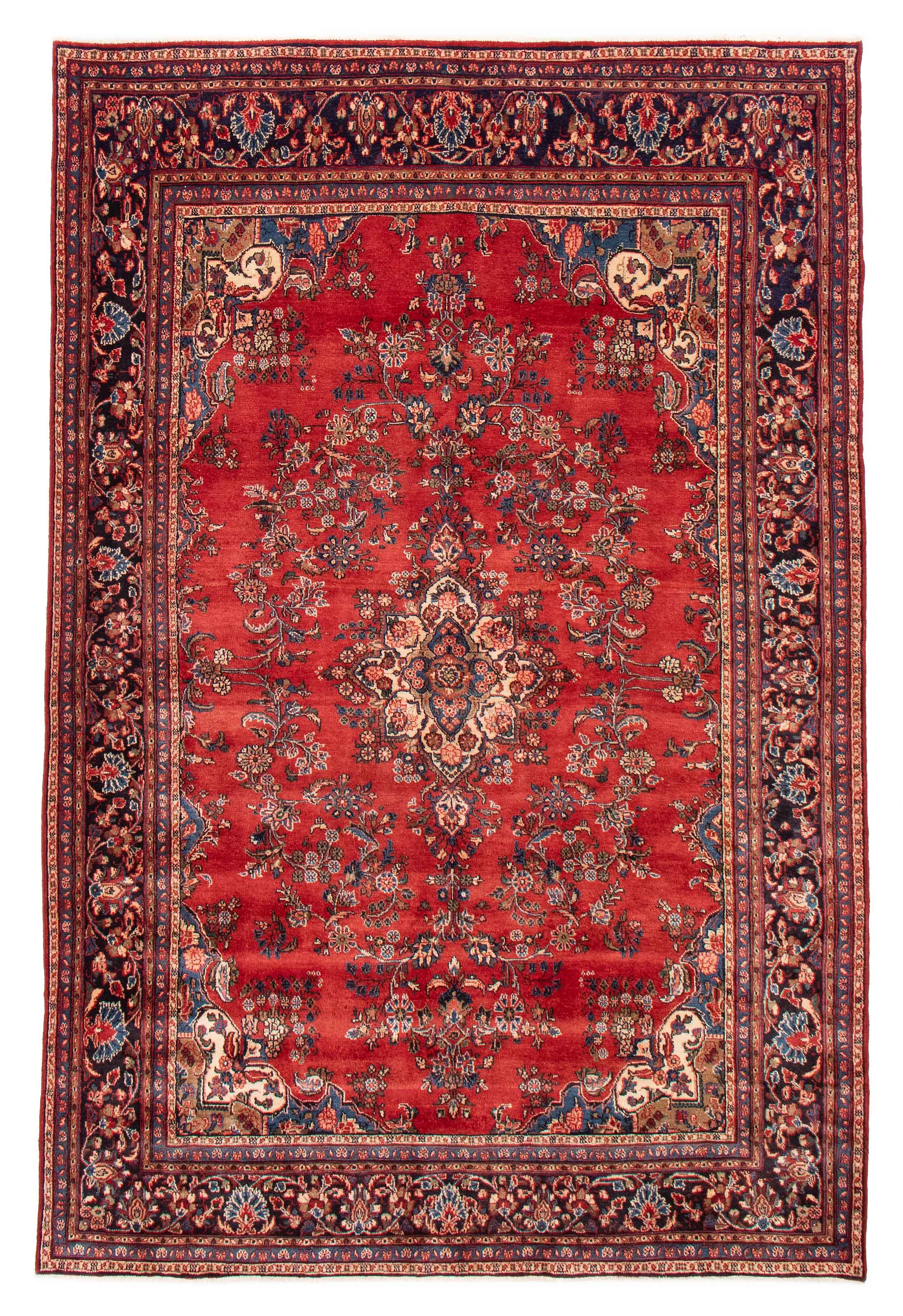 Persian Hamadan 7'1" x 10'10" Hand-knotted Wool Rug 