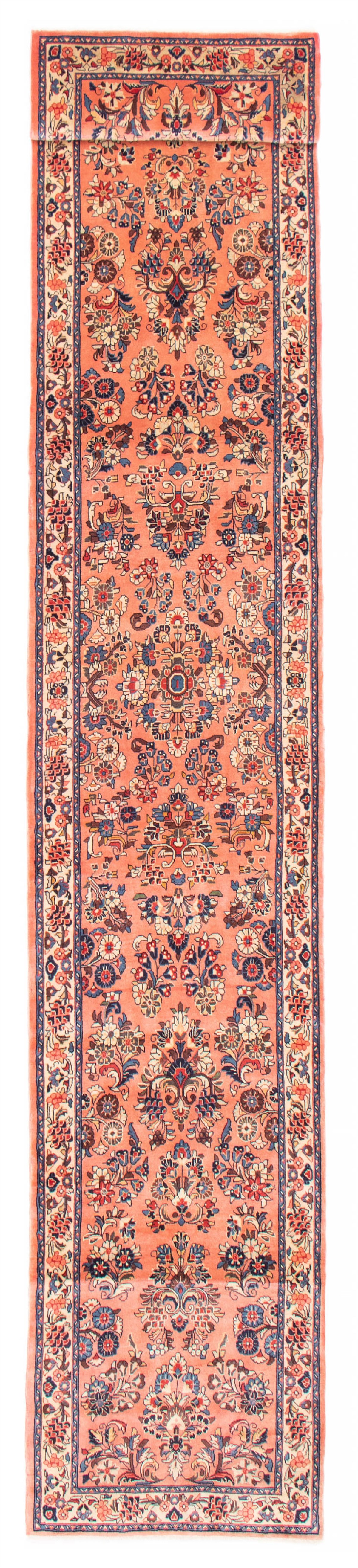 Persian Sarough 2'8" x 14'7" Hand-knotted Wool Rug 