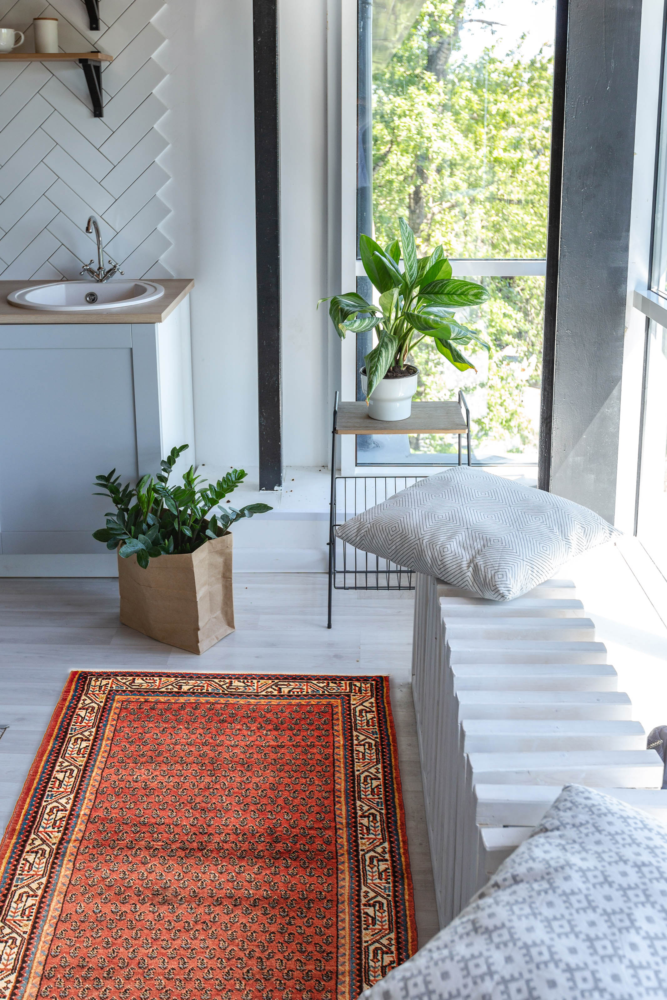 Tapis arak 3'3" x 8'11" en laine