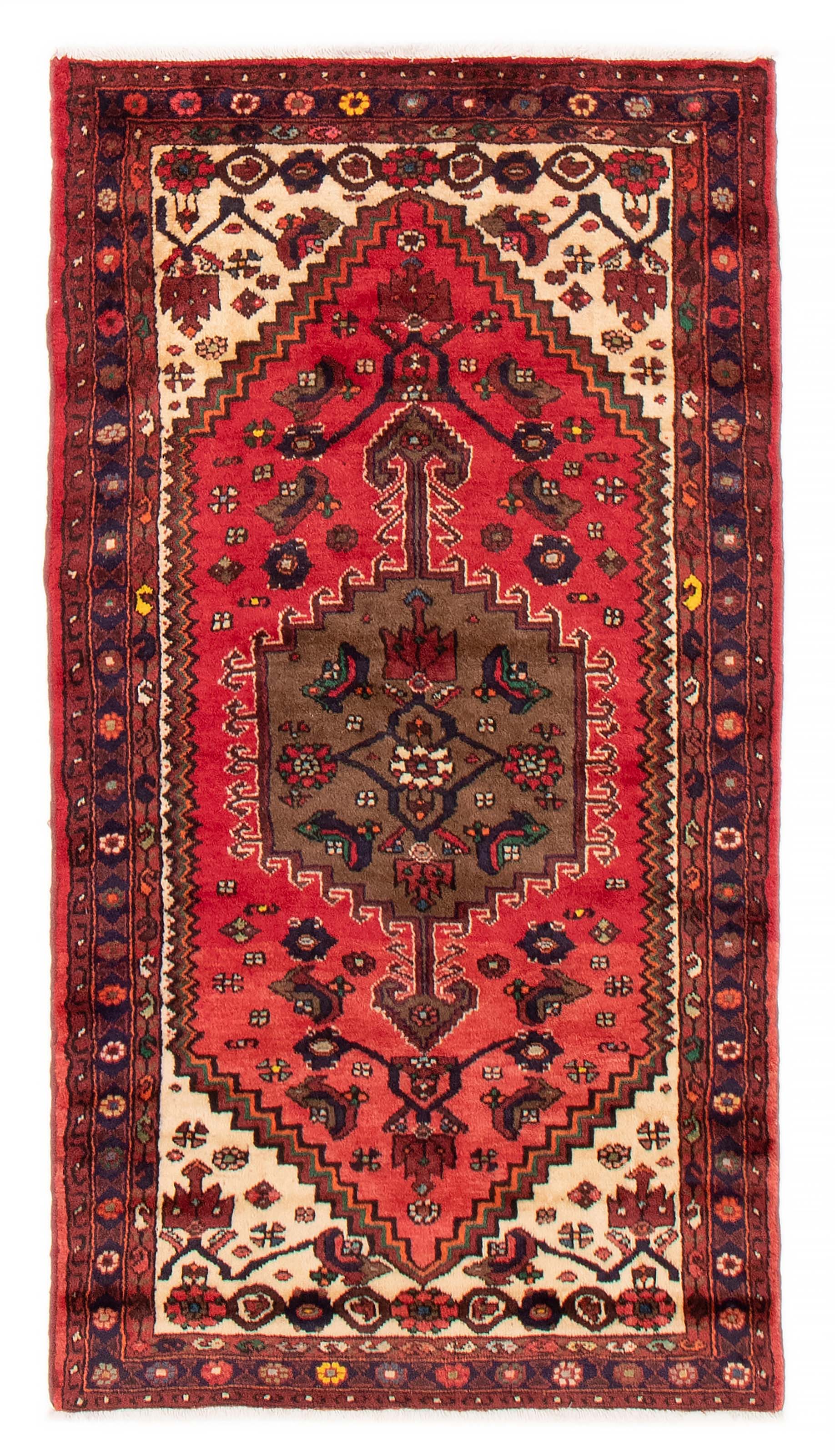 Persian Hamadan 3'3" x 5'10" Hand-knotted Wool Rug 